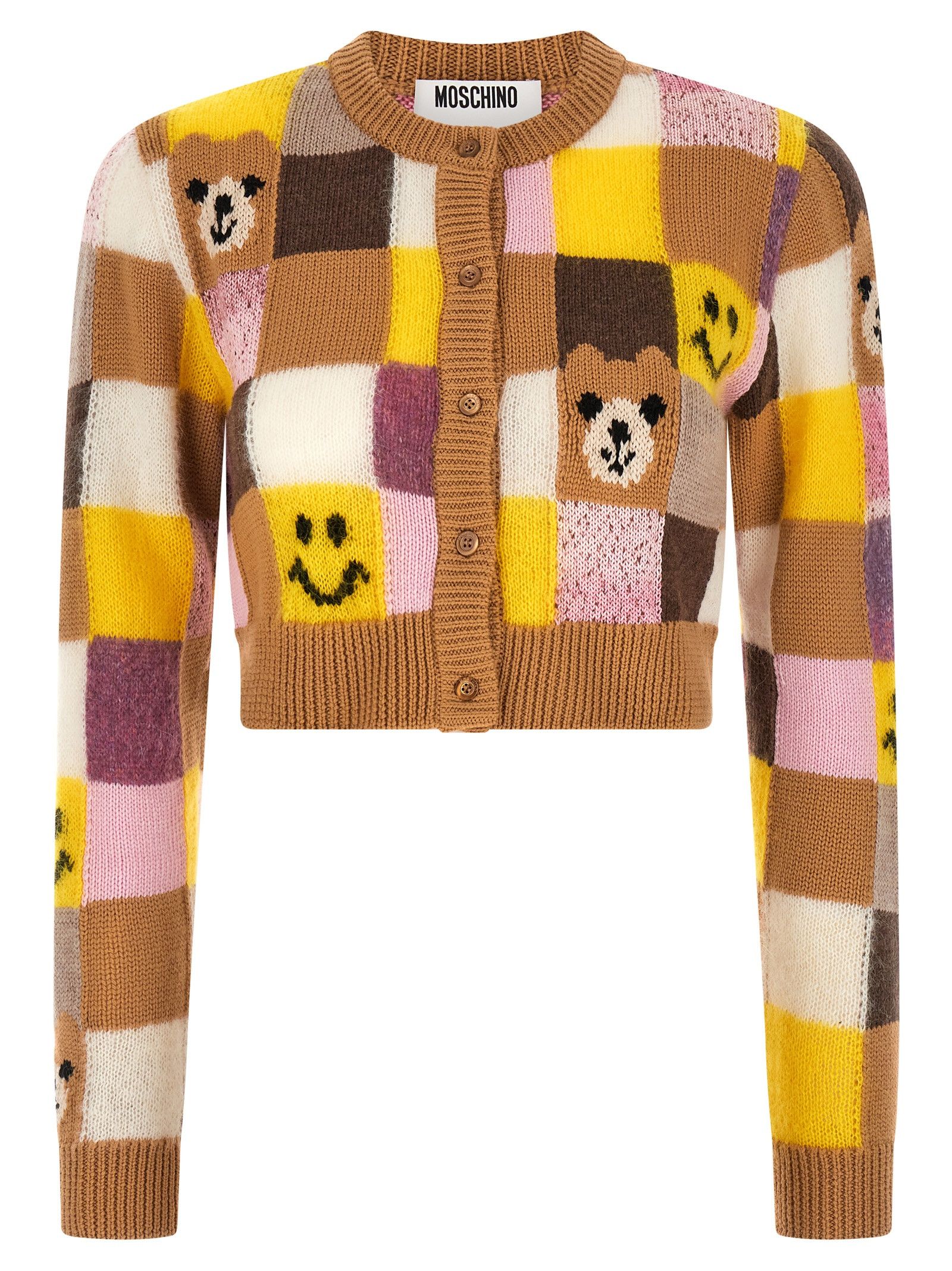 Moschino 'Smiley® E 'Moschino Teddy Bear' Cardigan Size S / US 4 / IT 40 - 1 Thumbnail