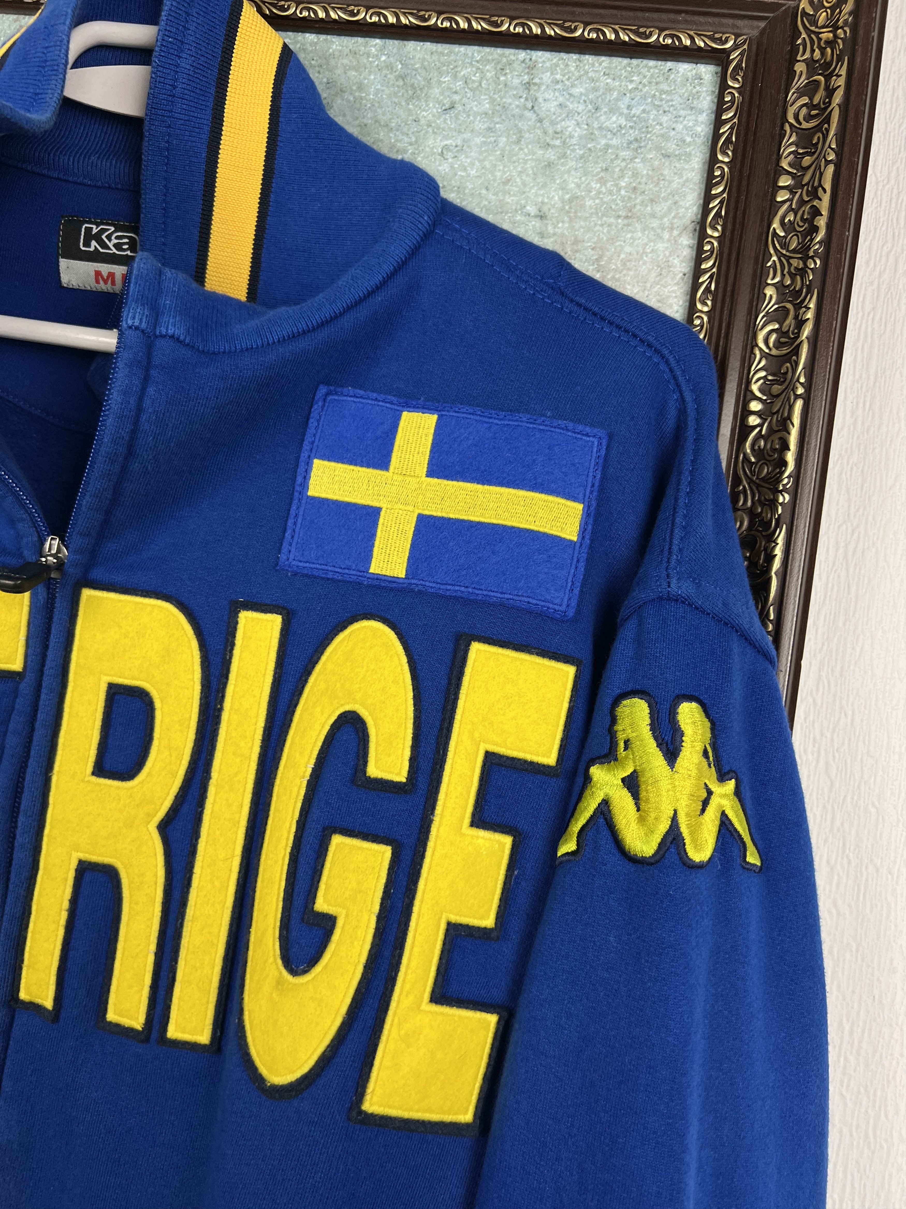 Kappa Vintage Sweden Football Jacket Soccer Track Top National Size US M / EU 48-50 / 2 - 4 Thumbnail