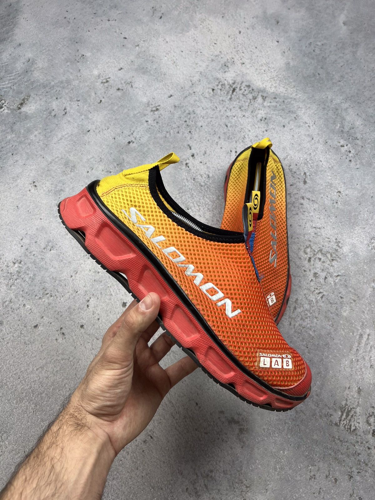 image of Outdoor Life x Salomon Vintage Salomon Rx Moc Shoes in Red, Men's (Size 11.5)