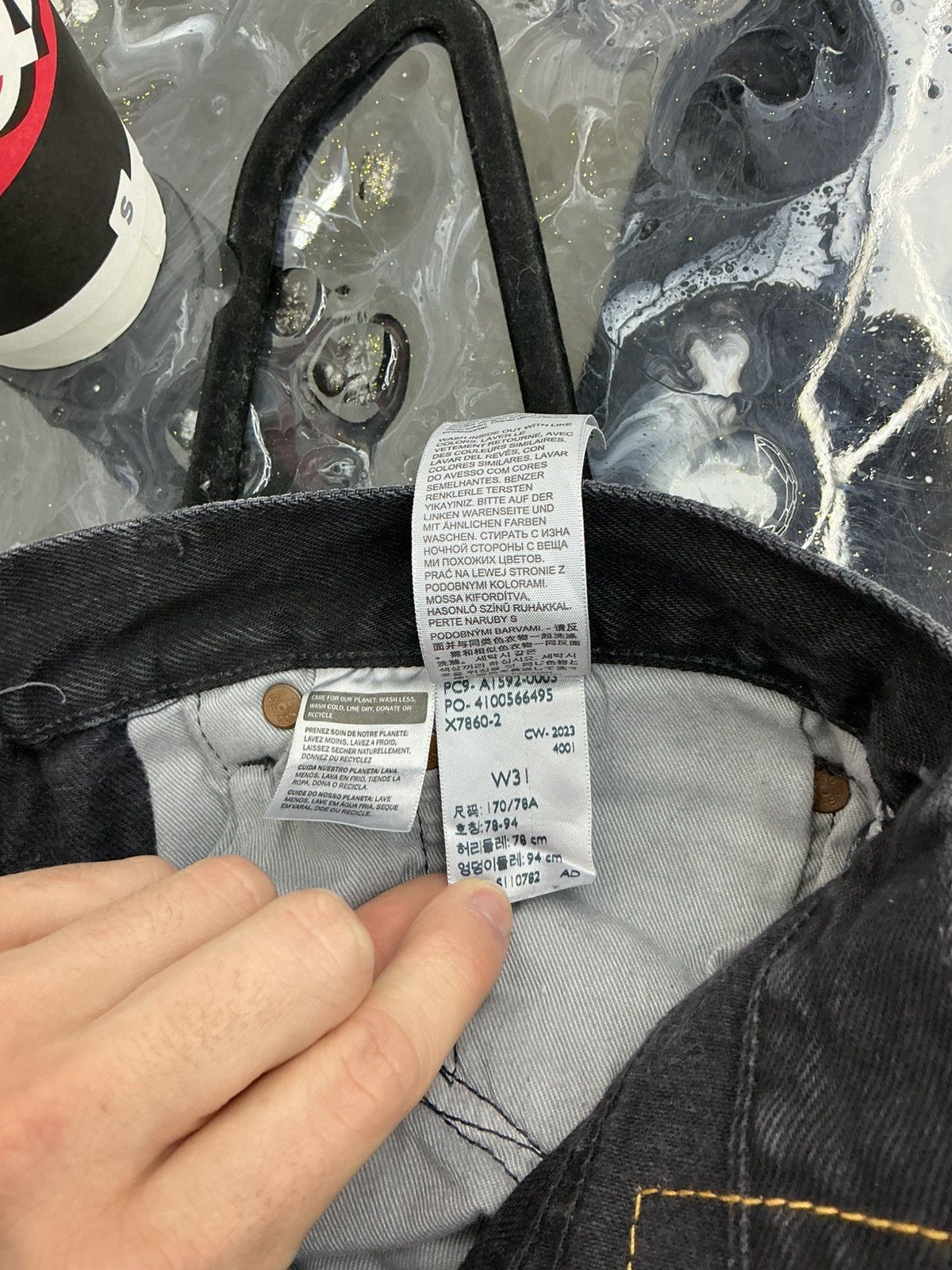 DENIM TEARS Denim Tears x Offset Jeans Black Size 31x32 Size US 31 - 13 Thumbnail