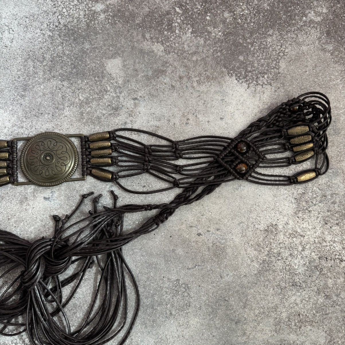 Hysteric Glamour Amazing Vintage Boho Y2K Macrame Tribal Western Belt Size ONE SIZE - 5 Thumbnail