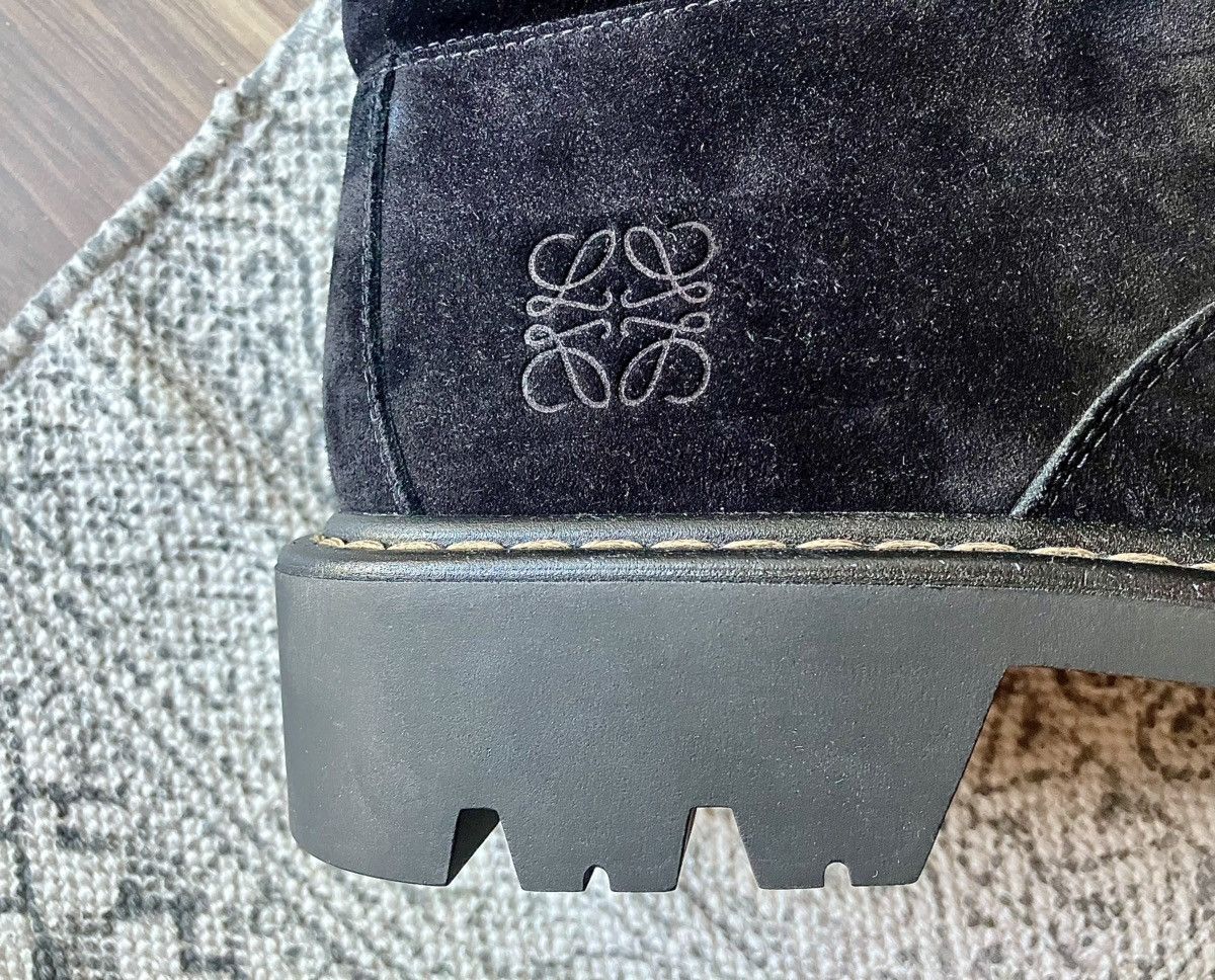 Loewe Loewe: Sierra combat ankle boot in suede Black Size US 11 / EU 44 - 6 Thumbnail