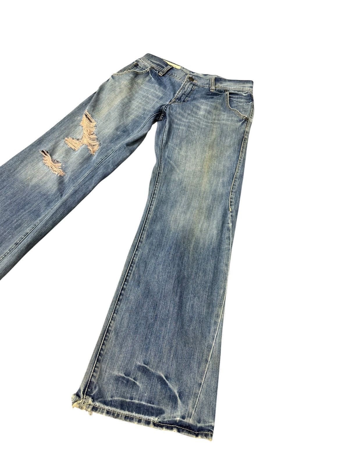 Japanese Brand Loose Jeans Rush Hour Distress Faded amiri dior homme 3🟦5 Size US 33 - 3 Thumbnail