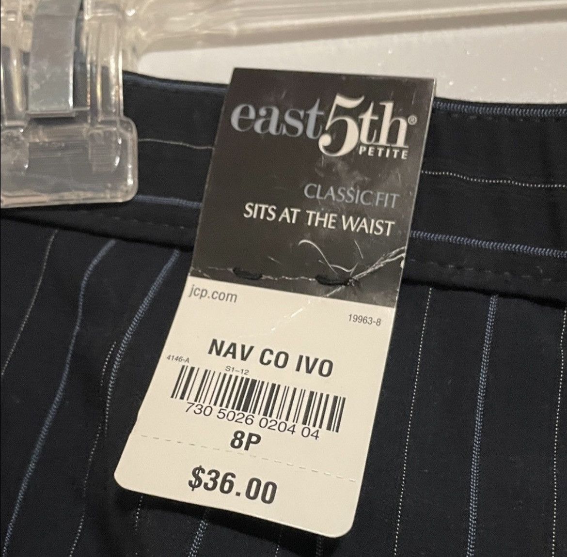 Other East 5th Navy Blue Pinstripe Pants Size 30" / US 8 / IT 44 - 6 Thumbnail