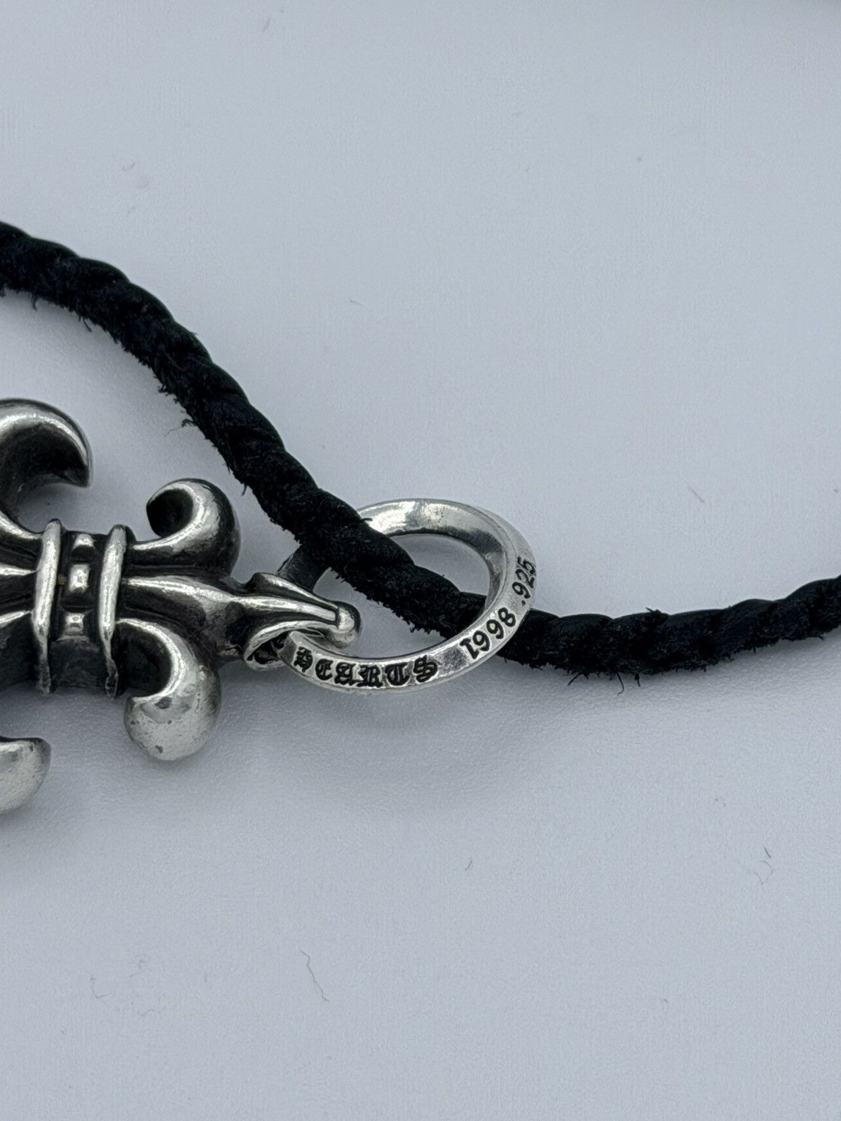 Chrome Hearts Chrome Hearts Leather Fleur de Lis Pendant Necklace Size ONE SIZE - 6 Thumbnail