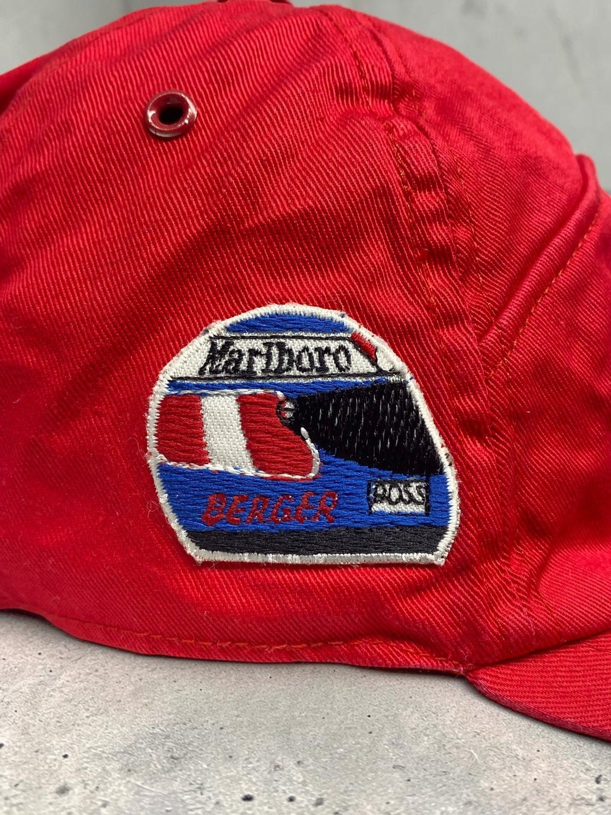 Ferrari Vintage 80s Ferrari Gerhard Berger F1 Cap Size ONE SIZE - 8 Thumbnail