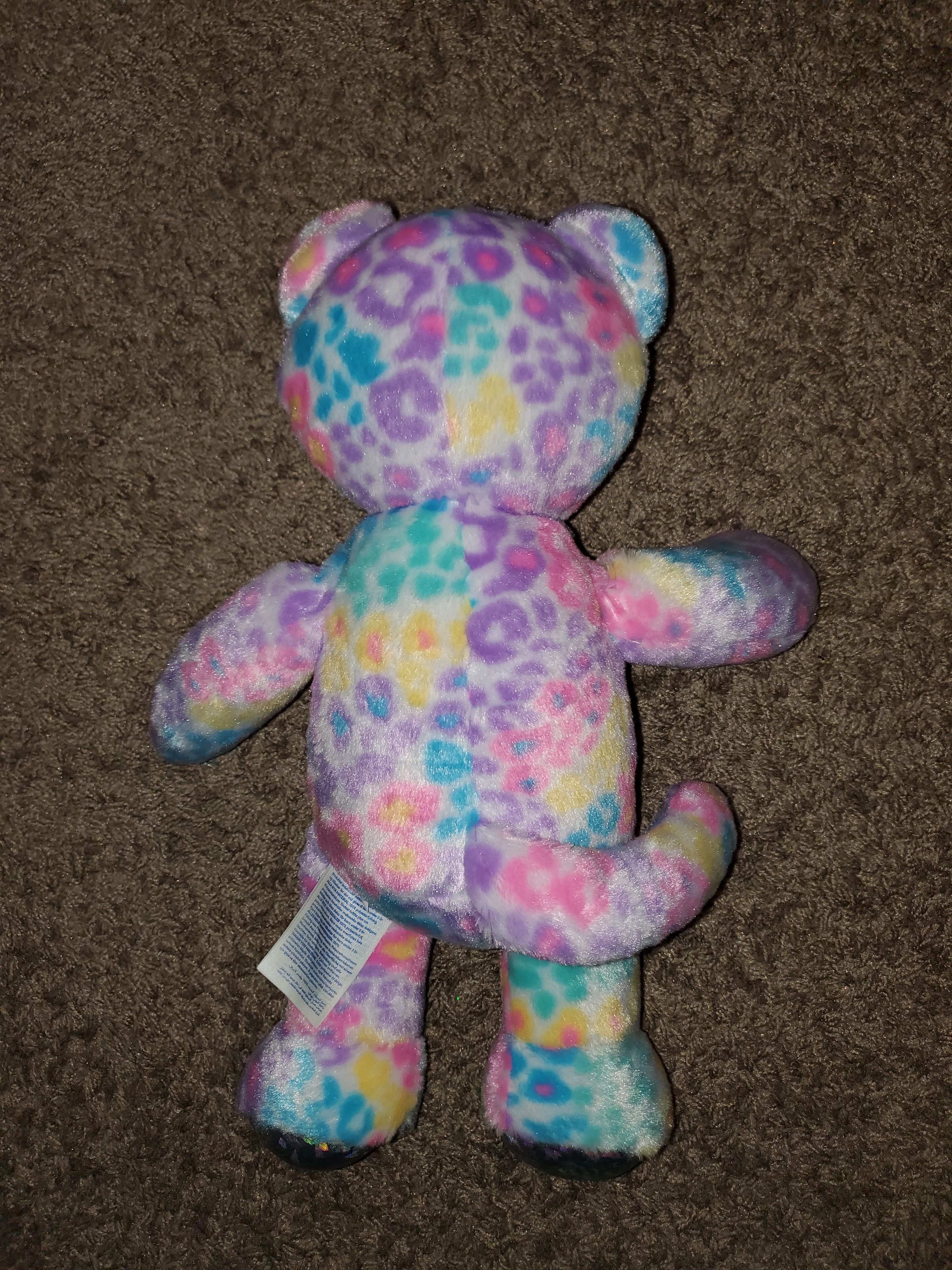Other 16" Pastel Rainbow Leopard Build-a-Bear Plush Size ONE SIZE - 4 Thumbnail