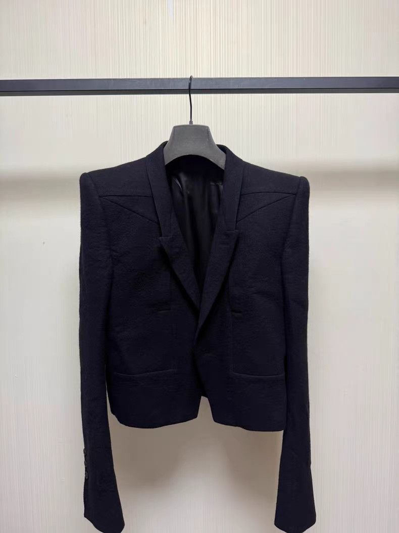 Rick Owens Rick Owens 23FW NEUE Padded Shoulder Blazer Q8 Size 50S - 1 Thumbnail