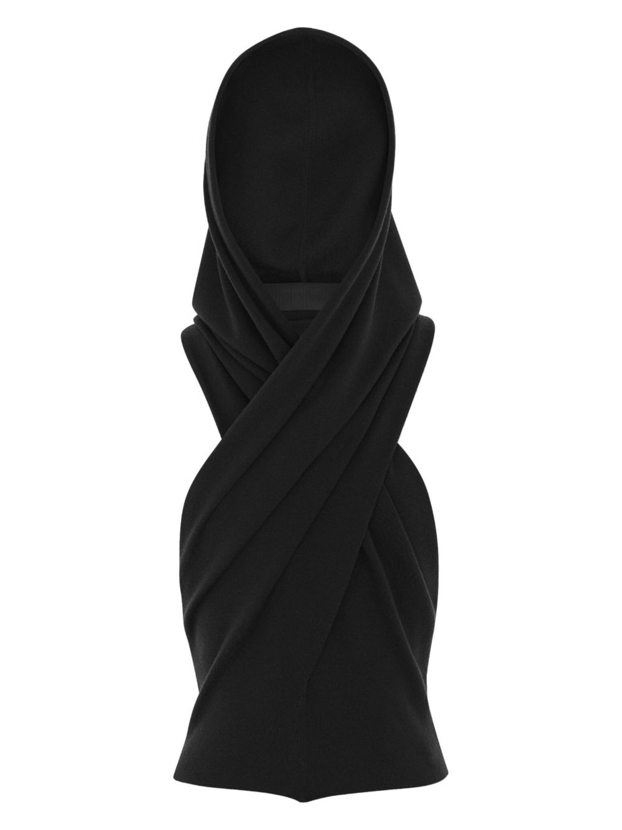 Saint Laurent Paris hooded top in wool black Size S / US 4 / IT 40 - 1 Thumbnail