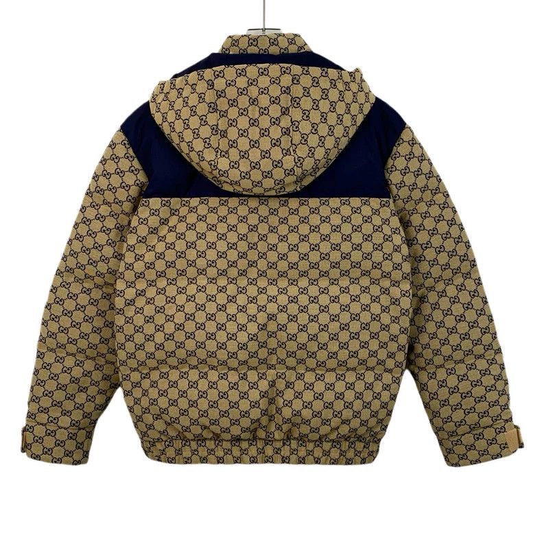 Gucci Gucci 24 brown logo printed full-print cotton hooded down j Size US S / EU 44-46 / 1 - 2 Thumbnail
