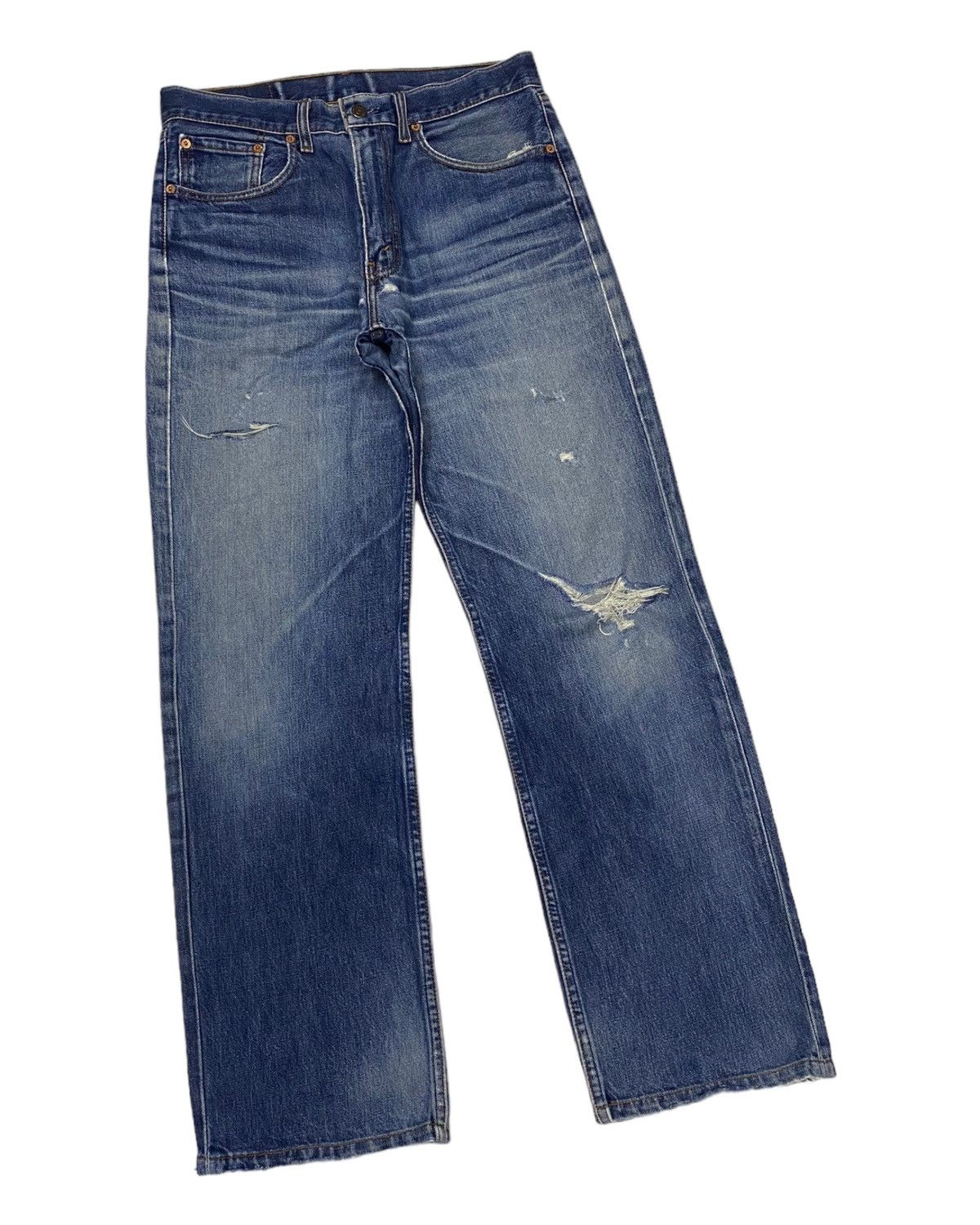 Levi's 🔥VINTAGE LEVIS 508 DISTRESSED DENIM JEANS Size US 33 - 2 Thumbnail