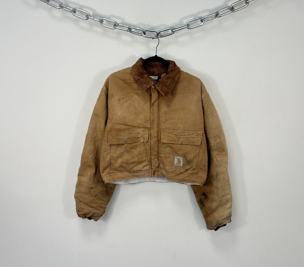 Carhartt Vintage Carhartt Made In Usa Y2K Hype Boxy Cropped Jacket Size US M / EU 48-50 / 2 - 1 Thumbnail
