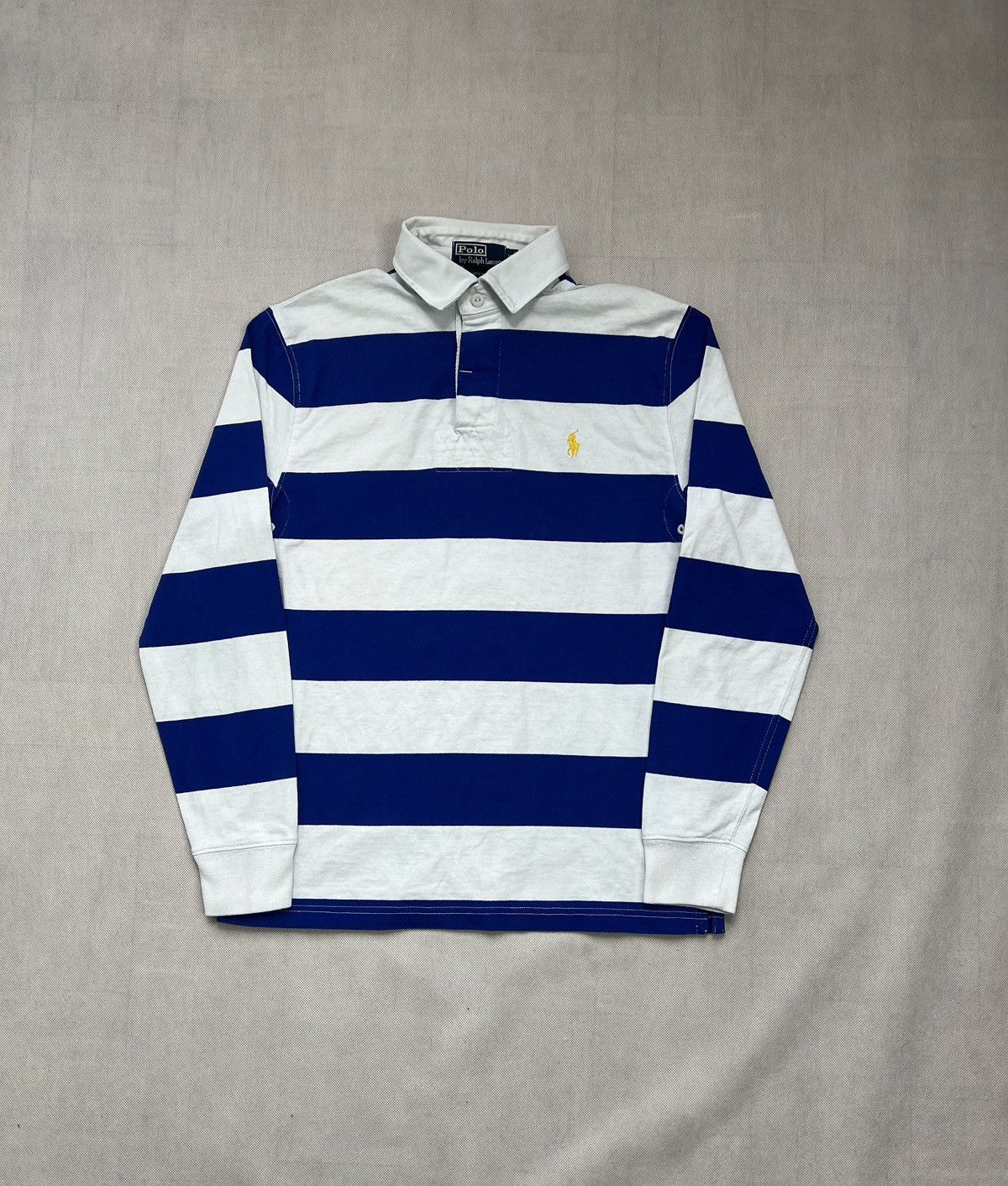Polo Ralph Lauren × Ralph Lauren × Vintage Longsleeve Polo Ralph Lauren Rugby Vintage Size US S / EU 44-46 / 1 - 1 Thumbnail