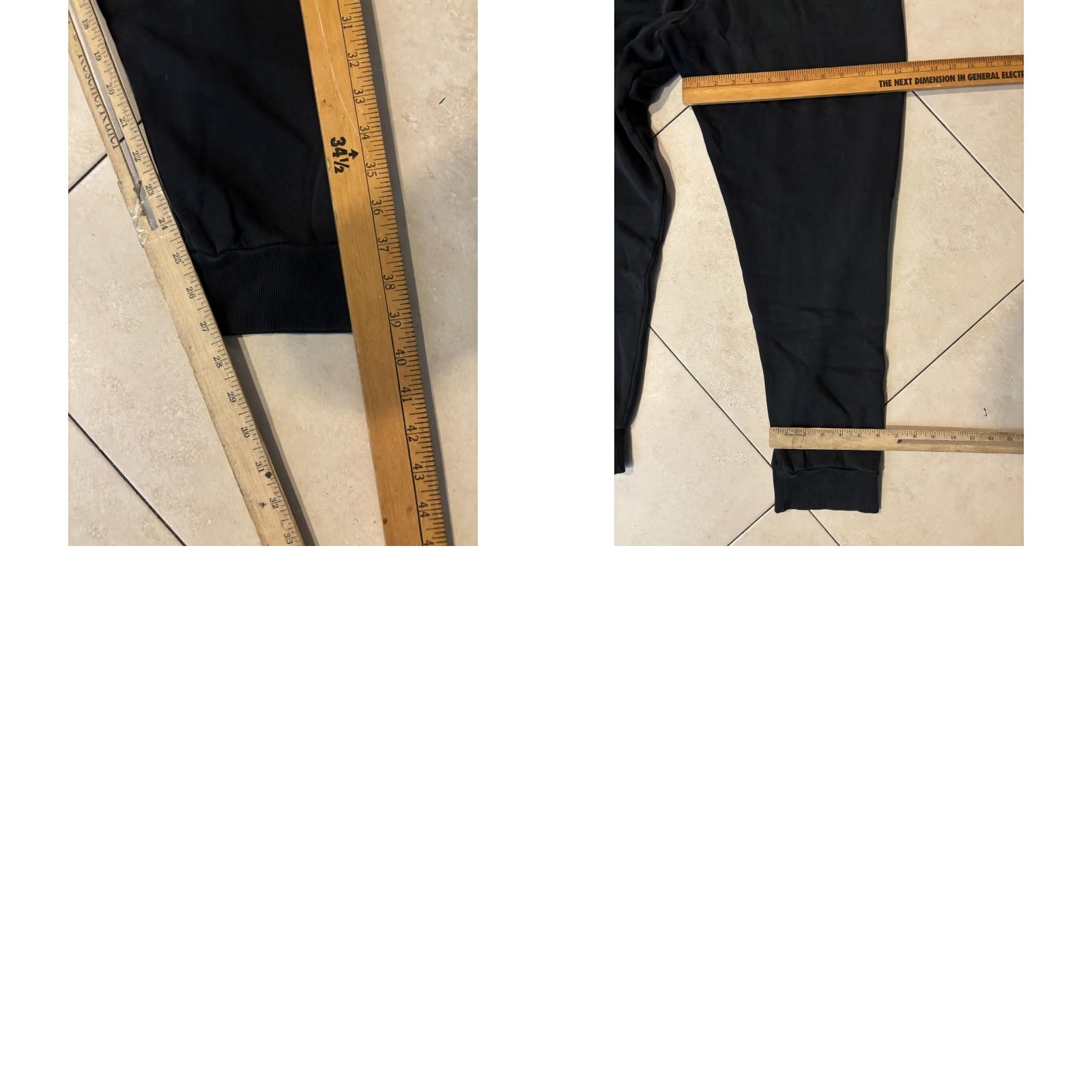 SKIMS Skims Sweatpants Mens Medium Black Fleece Joggers Athletic Pants Casual Size US 31 - 8 Thumbnail