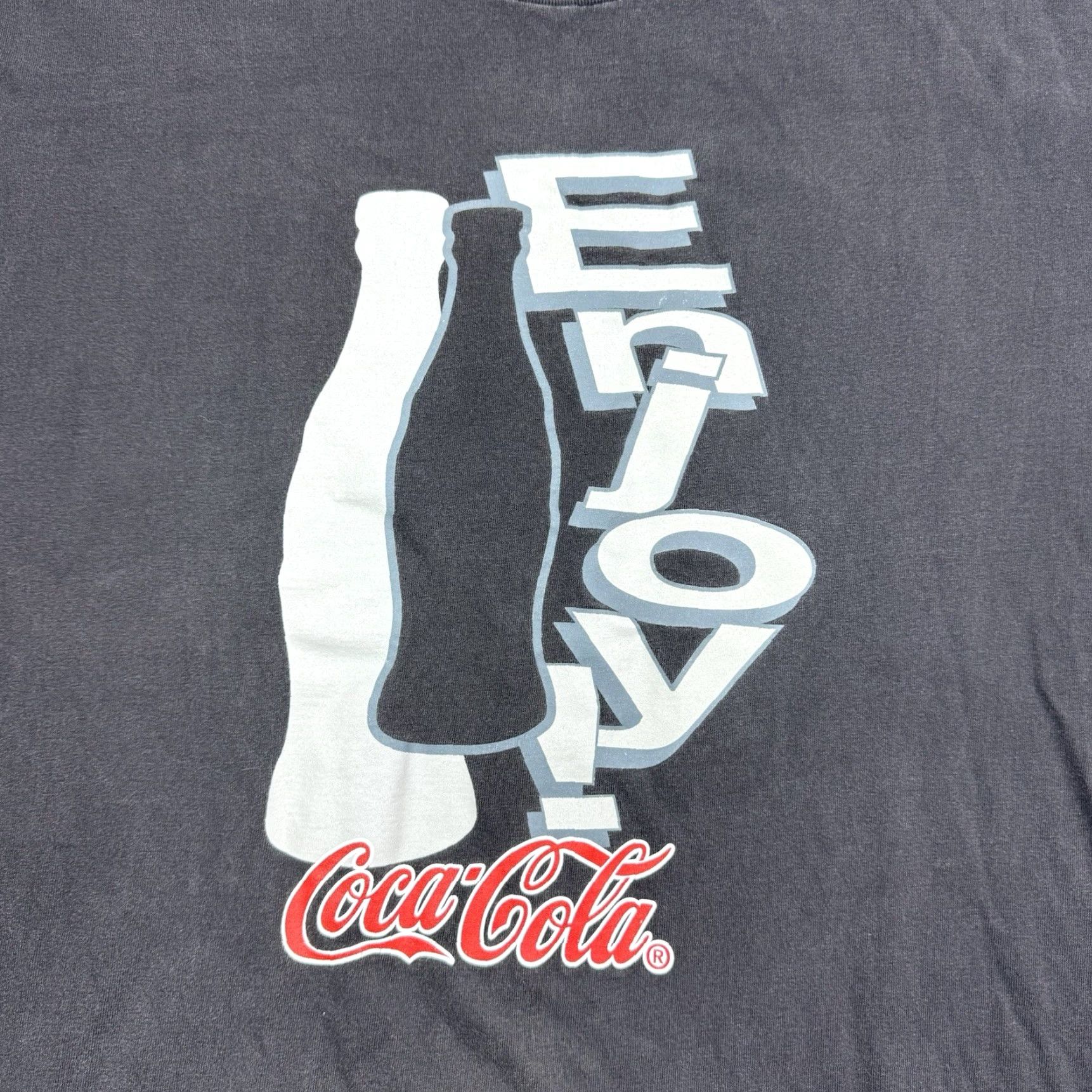 Hanes Vintage Coca Cola T Shirt Adult XL Black Coke Promo Soda Drink Snack Tee 90s USA Size US XL / EU 56 / 4 - 3 Thumbnail
