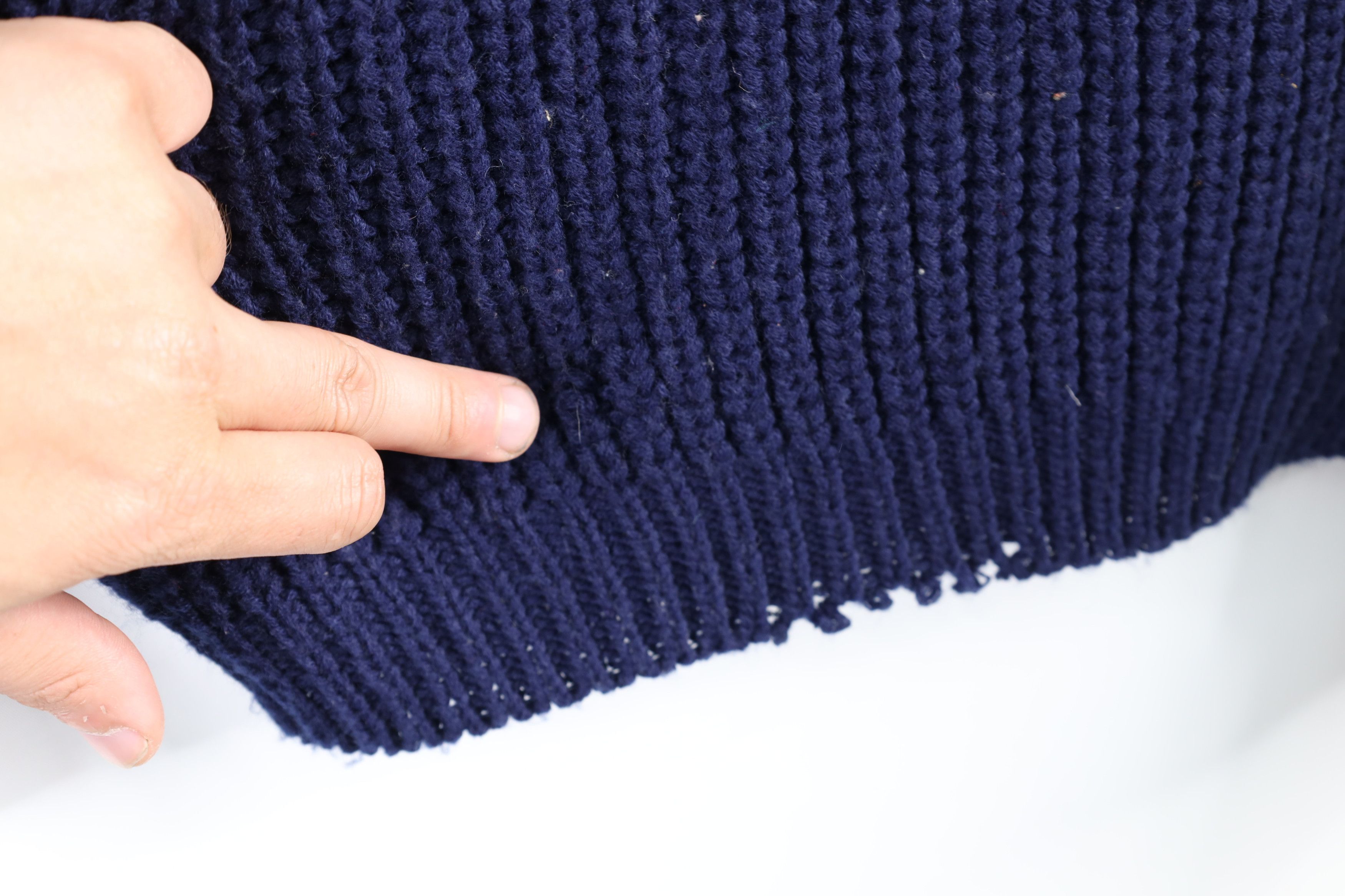 Vintage Vintage 90s Streetwear Baggy Chunky Ribbed Knit Sweater Size US L / EU 52-54 / 3 - 5 Thumbnail