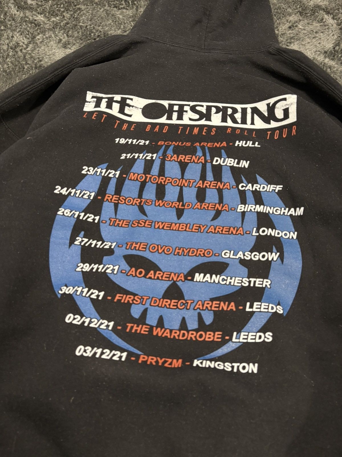 Band Tees Vintage The Offspring Europe Tour Hoodie Size US XL / EU 56 / 4 - 4 Thumbnail