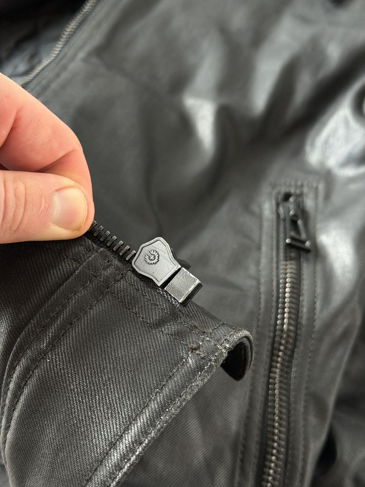 Belstaff Belstaff Waxed Cotton Moto Racer Bomber Jacket Size US M / EU 48-50 / 2 - 22 Thumbnail