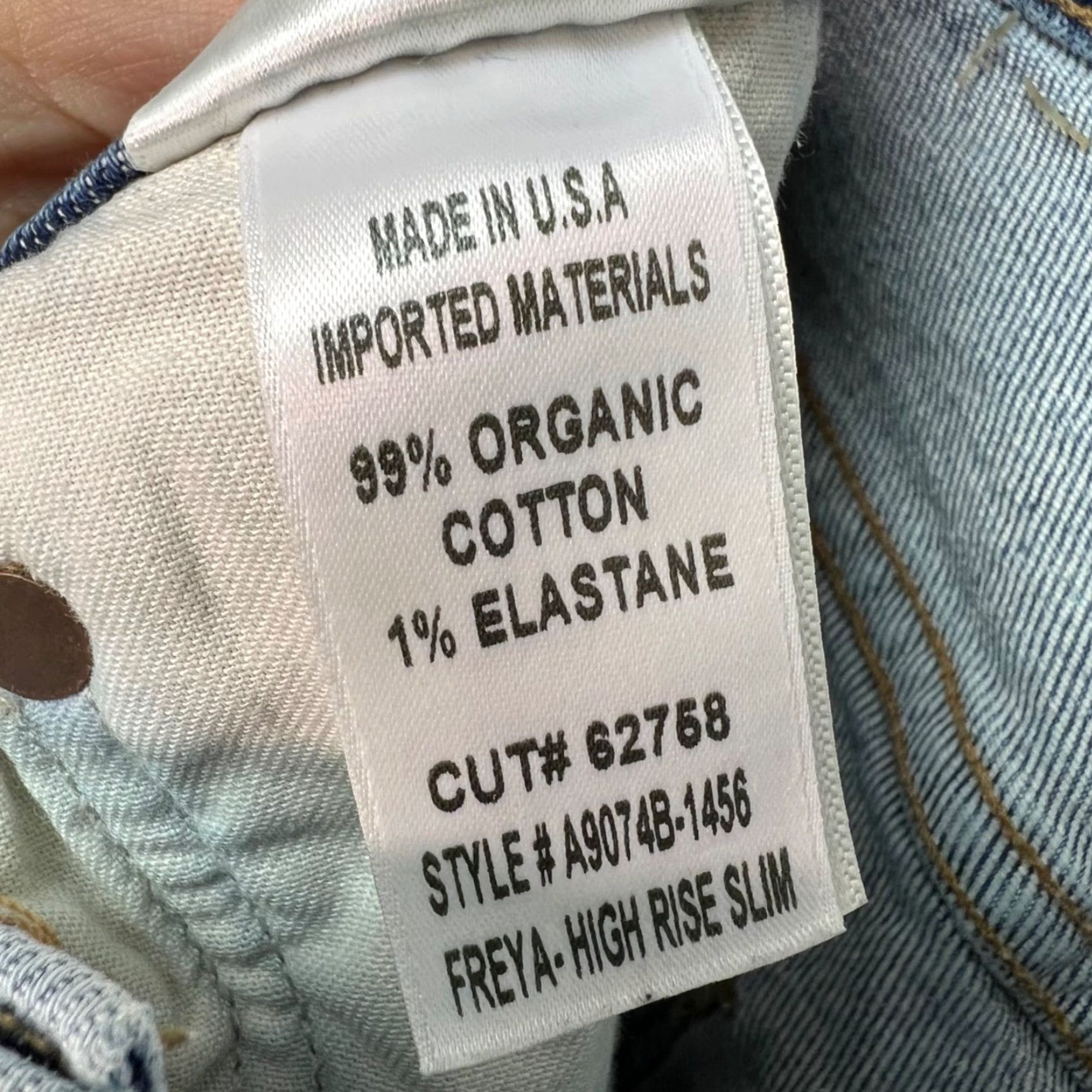Agolde VINTAGE AGOLDE Jeans Blue 27 High Rise Slim Distressed Denim Womens 27 Inseam 28 Straight Fiber Organic Cotton Blend Distressed 8/10 Size 27" / US 4 / IT 40 - 4 Thumbnail