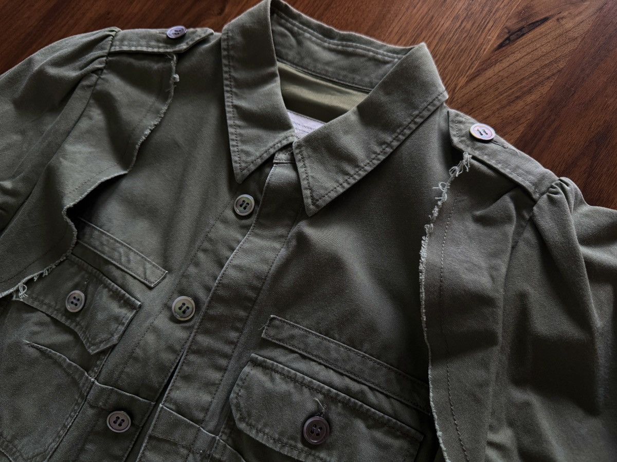 Undercover Military Green Cotton Shirt Size S / US 4 / IT 40 - 3 Thumbnail