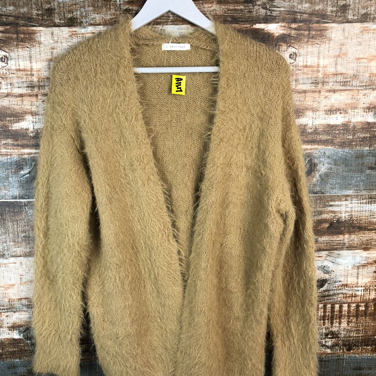LOWRYS FARM Lowrys Farm Brown Cardigan mohair fur shaggy Knitwear #A1317 Size M / US 6-8 / IT 42-44 - 5 Thumbnail
