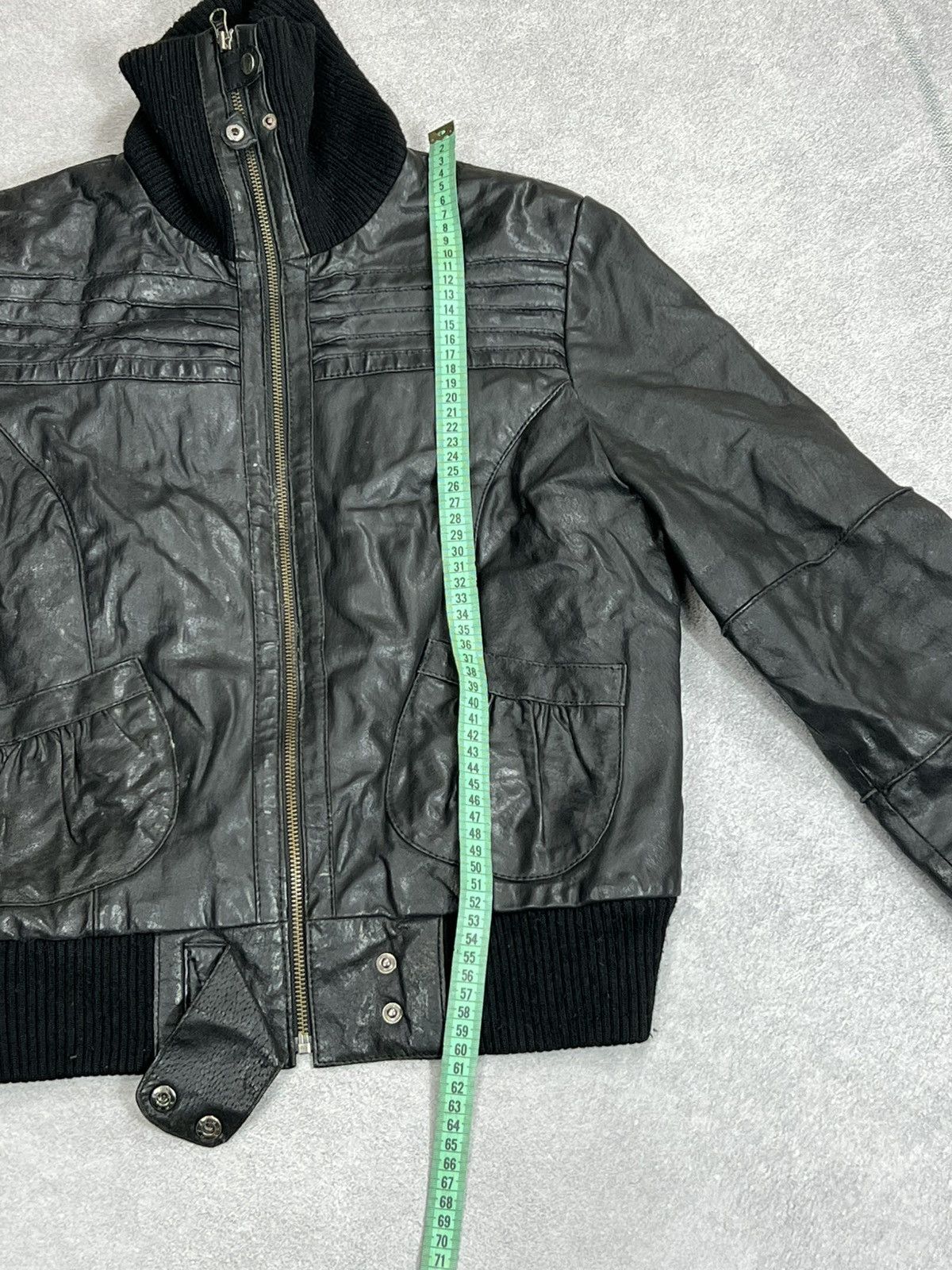 Vintage VTG Yohji Yamamoto Kanye West Ye Style Washed Leather Jacket Size US M / EU 48-50 / 2 - 9 Thumbnail