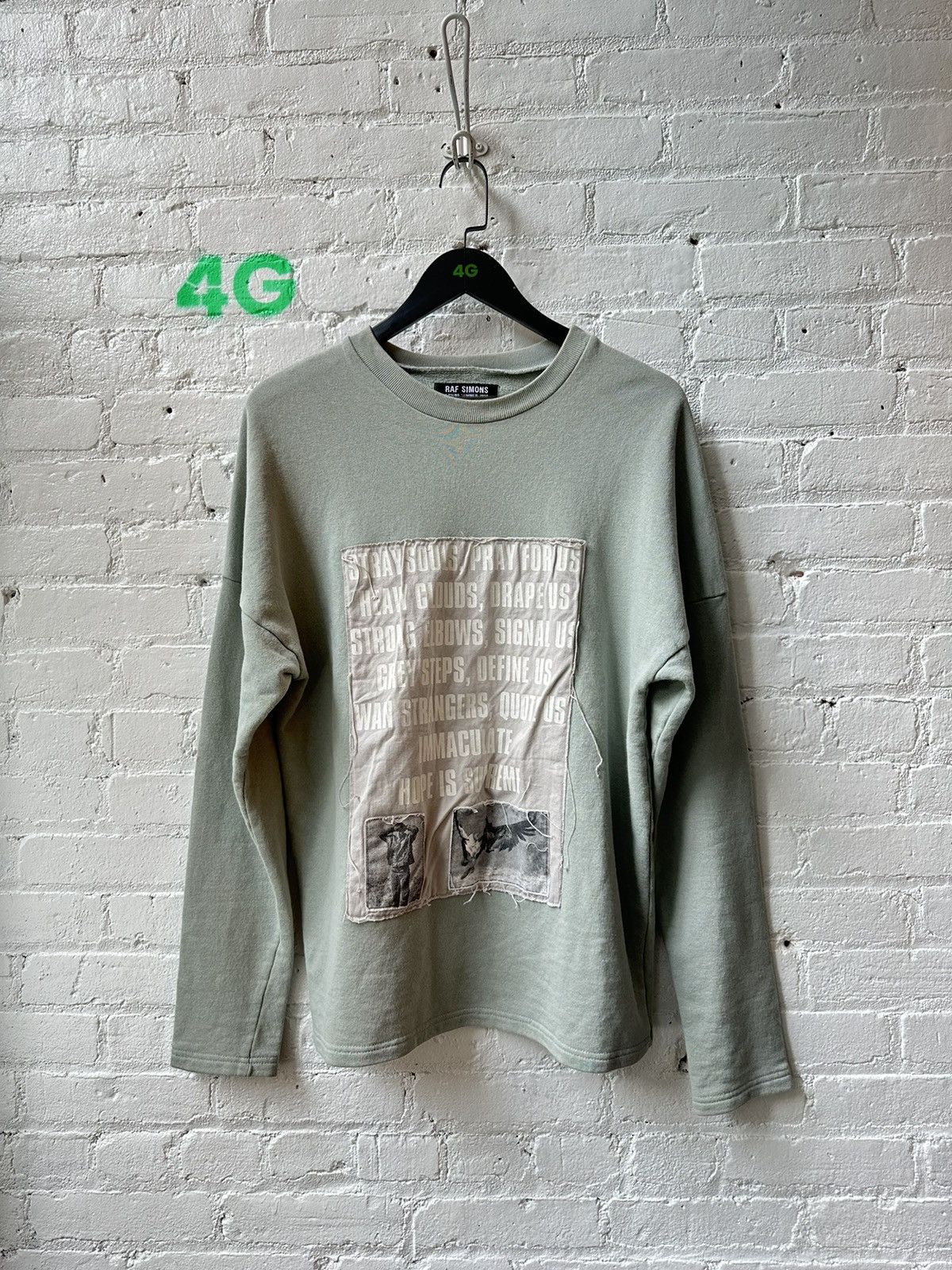 RAF SIMONS SS2002 HOPE IS SUPREME SWEATER