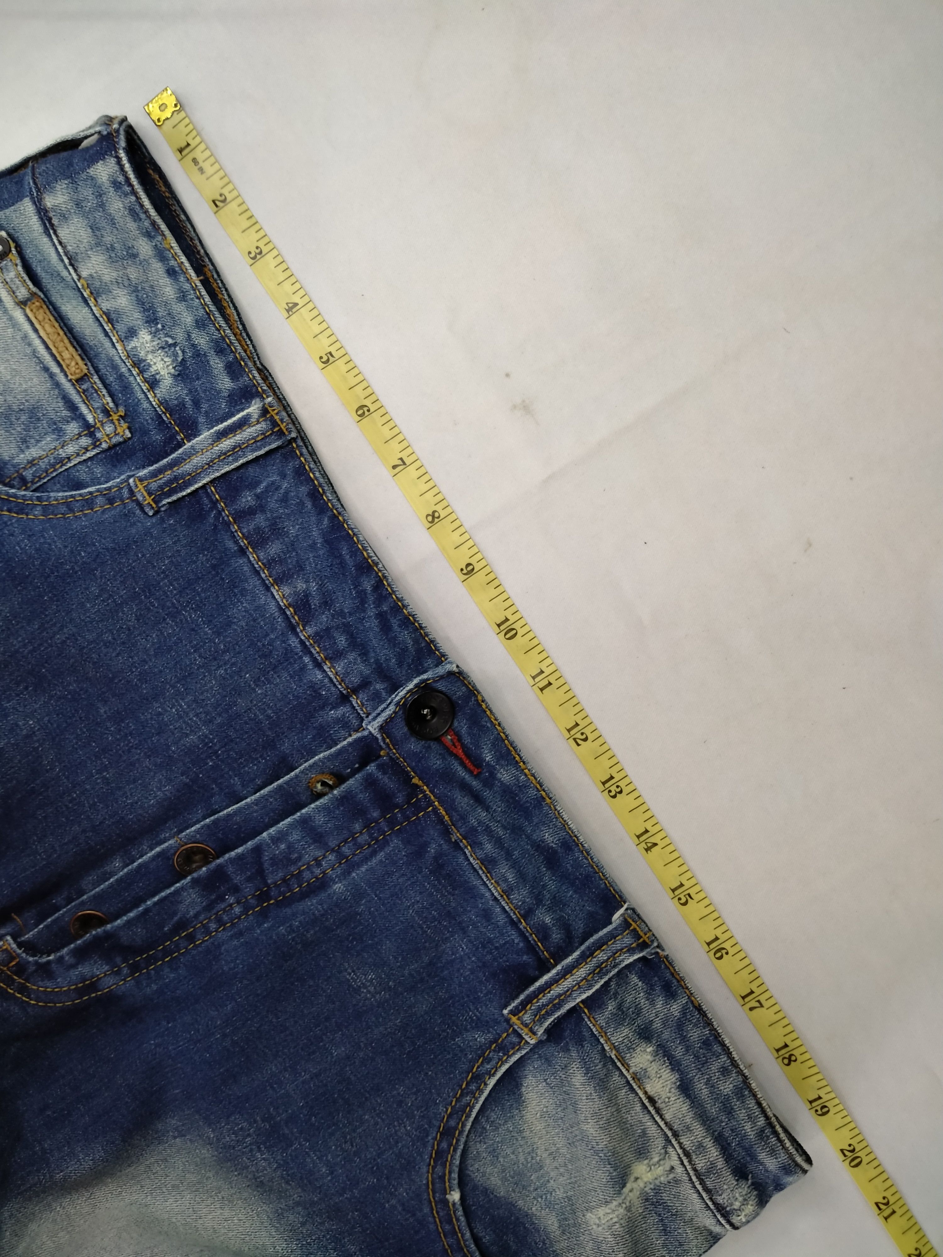 Japanese Brand Rocawear Stretchable Distressed Denim 39x32 -JN060 Size US 39 - 5 Thumbnail