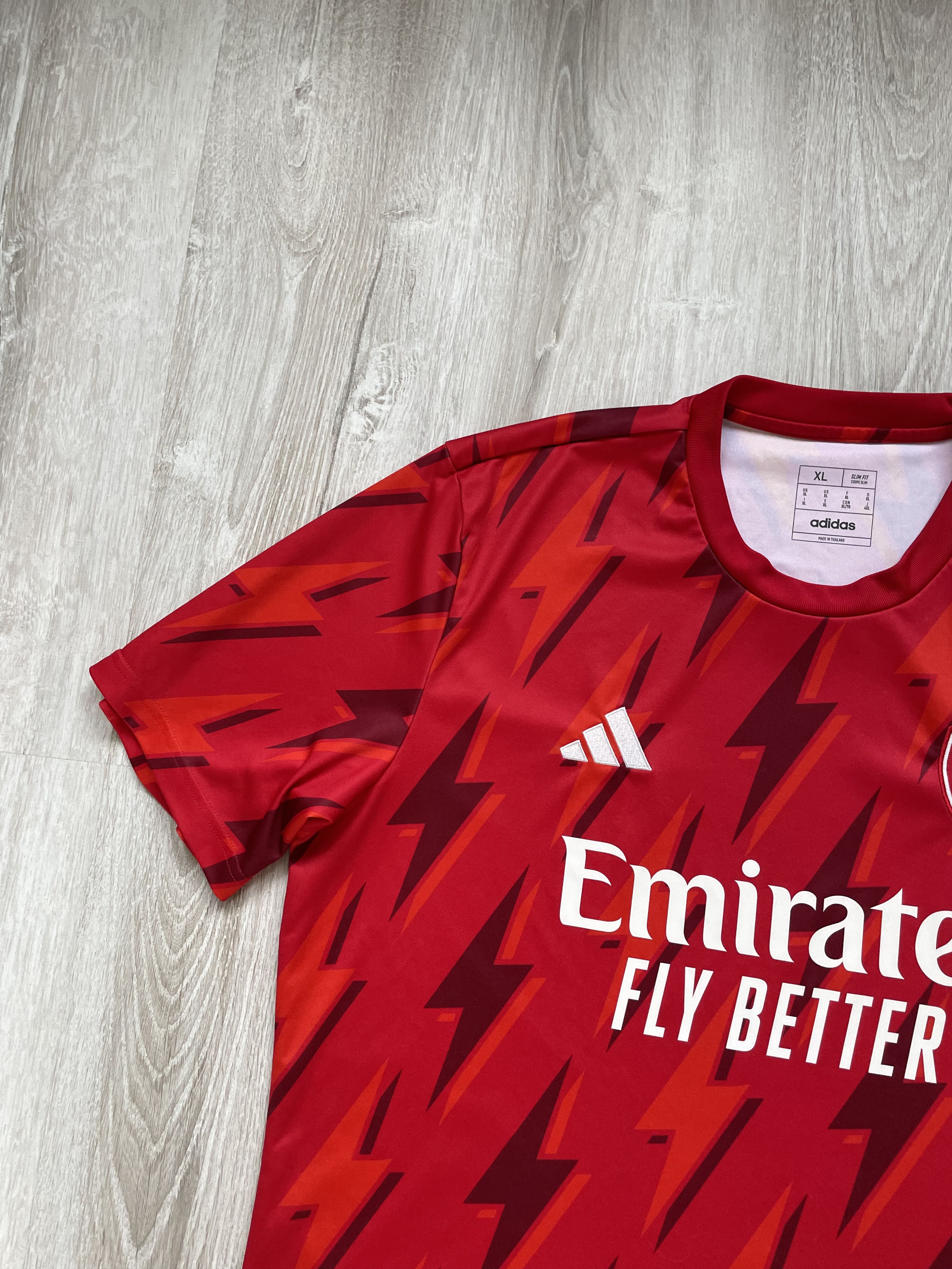 Adidas × Other Adidas Arsenal Soccer Jersey Slim Fit Red Lightning 2022 Size US XL / EU 56 / 4 - 2 Thumbnail