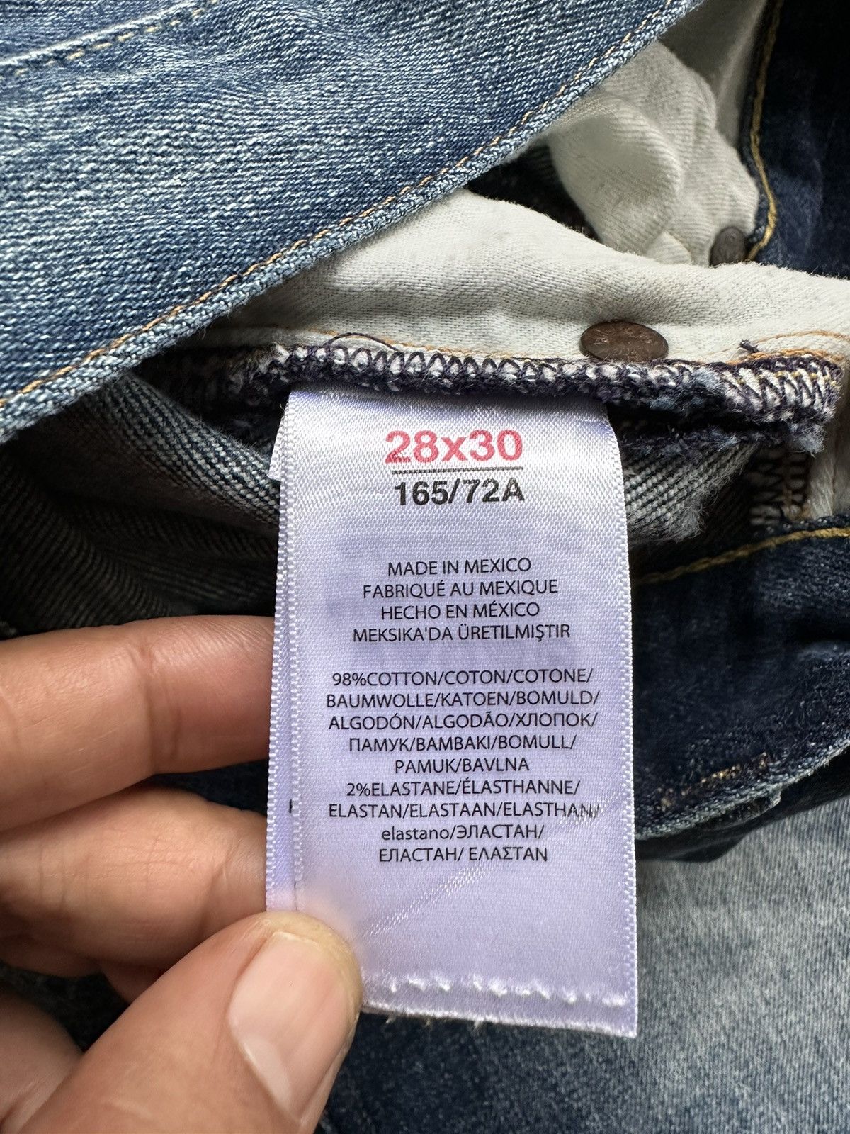 Polo Ralph Lauren Vintage Polo Ralph Lauren Slim Fit Denim 28x30 D415 Size US 28 / EU 44 - 17 Thumbnail