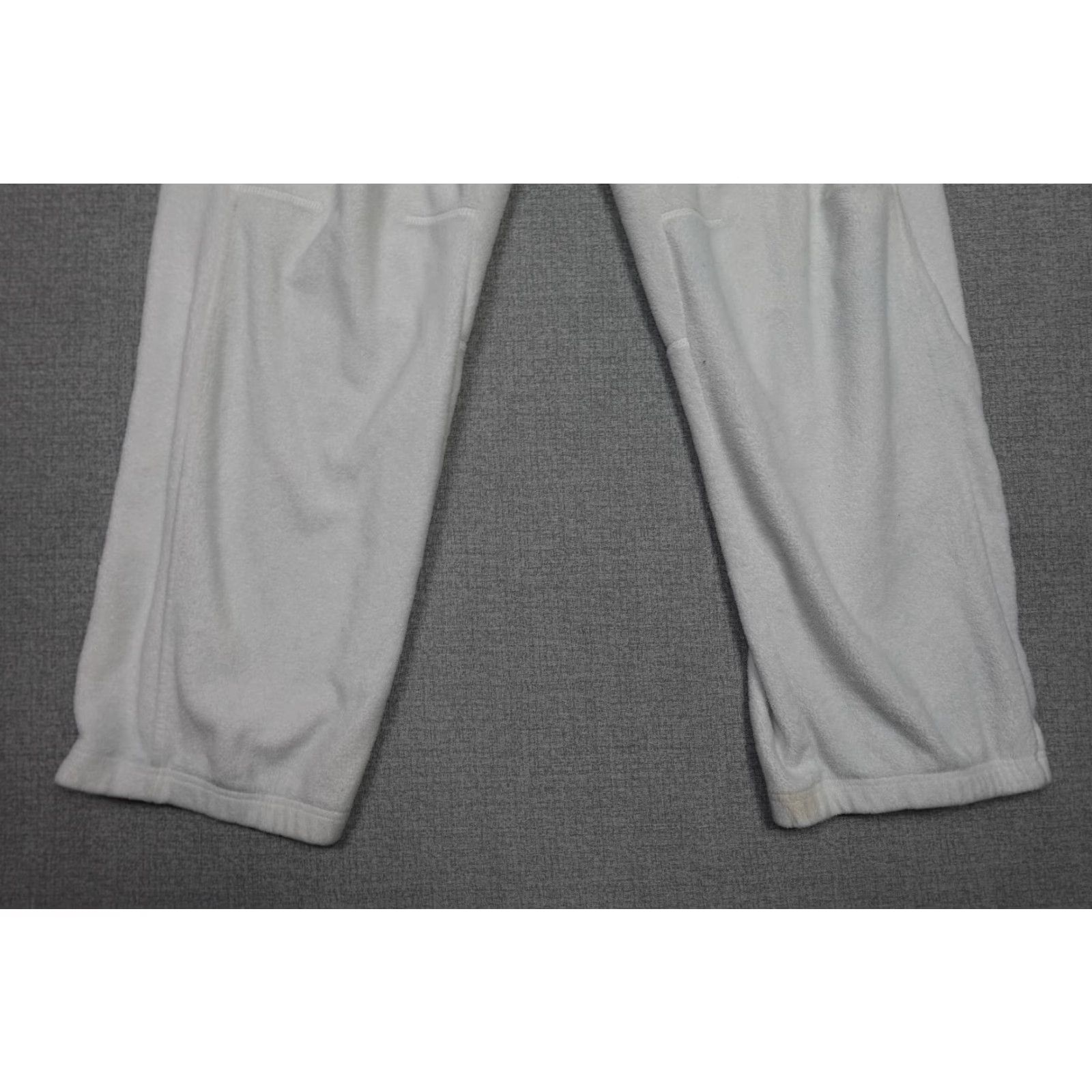 Nike VINTAGE Nike Pants Men XL White Sweatpants Lounge Sherpa Fleece Silver Tag Size US 36 / EU 52 - 3 Thumbnail