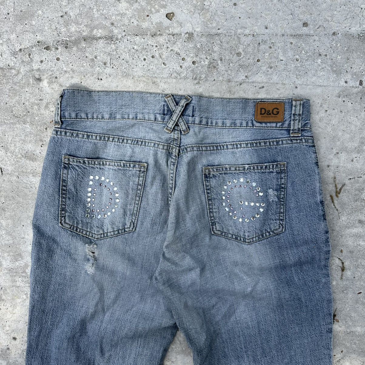 Dolce & Gabbana Vintage Dolce&Gabbana Big Logo Flare Jeans Size 32" / US 10 / IT 46 - 6 Thumbnail