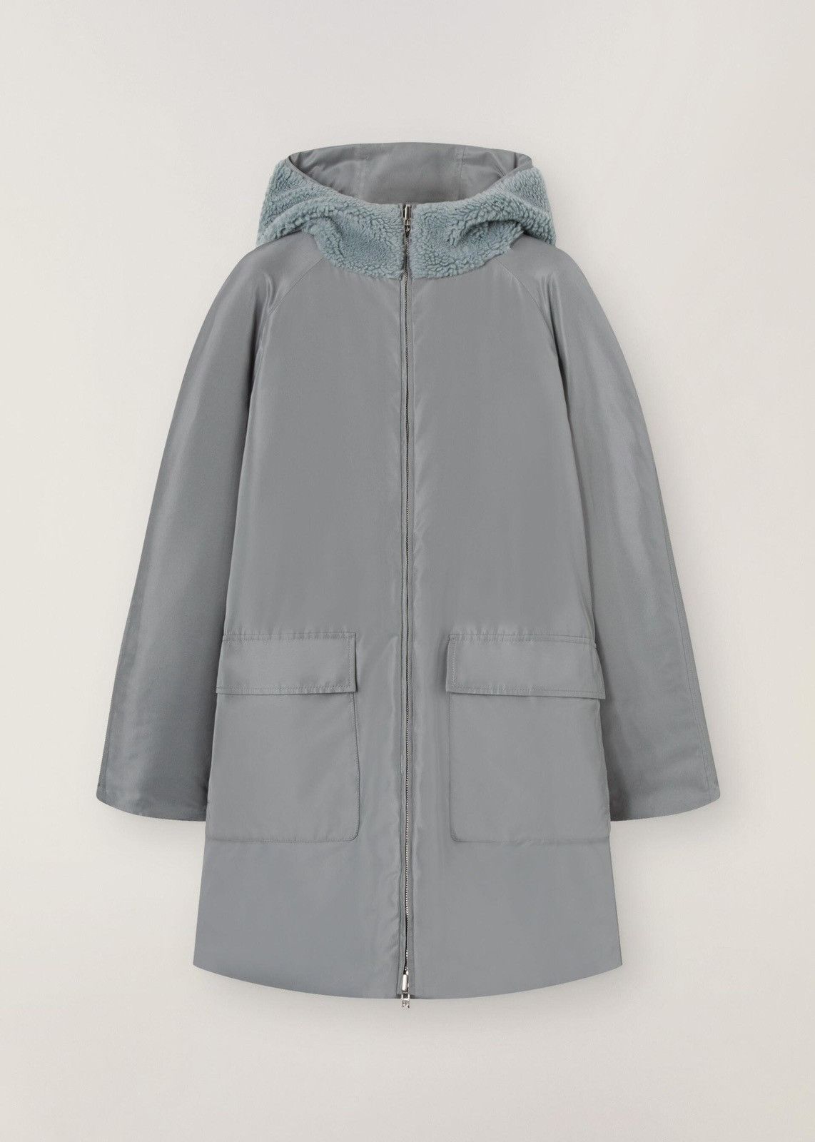Loro Piana o1srvl11e0824 Reversible Conway Parka Jacket in Grey/Mint Size M / US 6-8 / IT 42-44 - 2 Thumbnail
