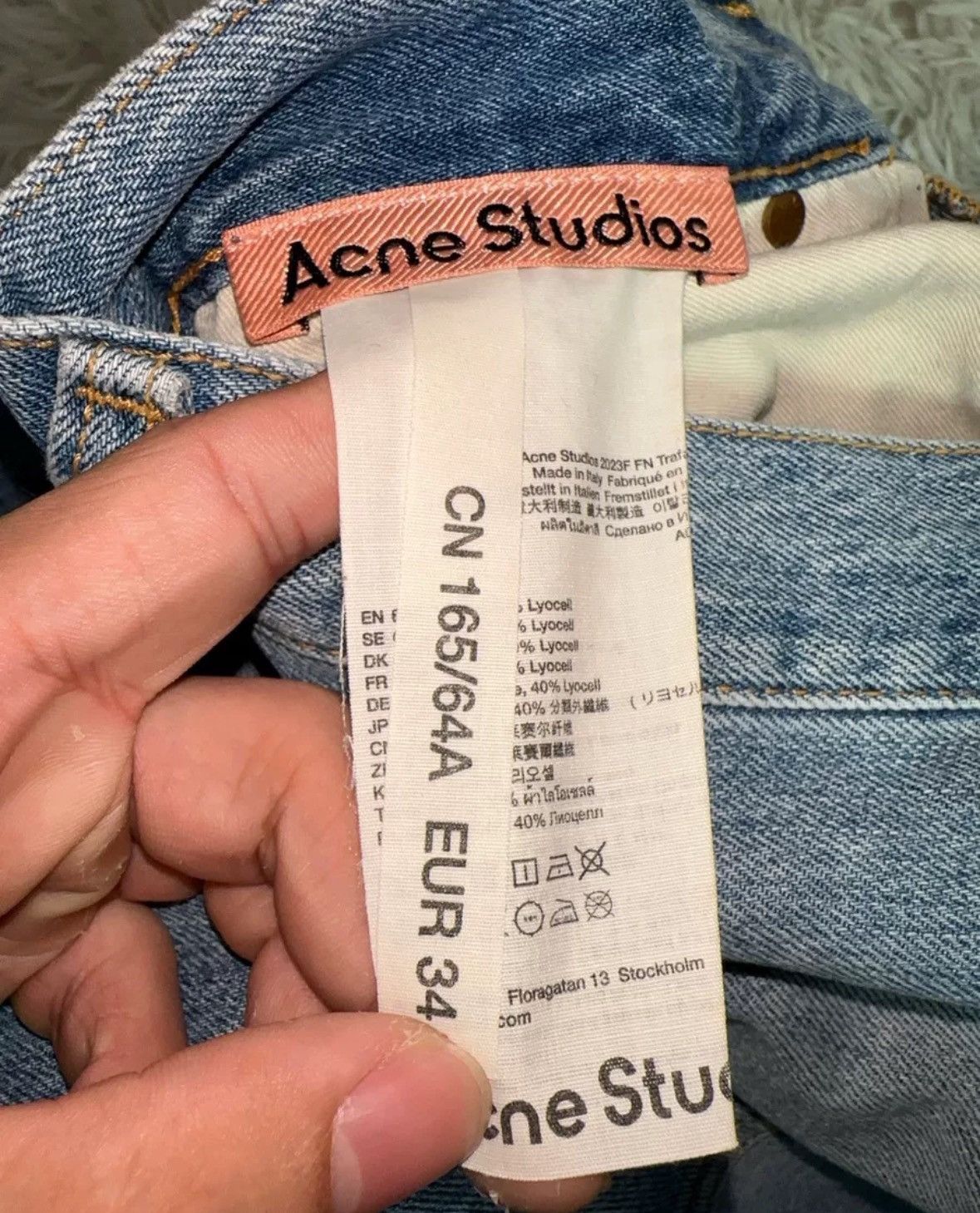 Acne Studios Acne studios Blue ink mud dyed jeans 2412-Nextarrow Size US 34 / EU 50 - 5 Thumbnail