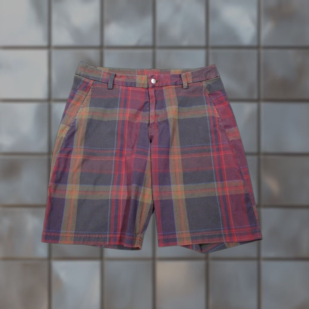 Lululemon Lululemon Mens 36 Red Plaid Commission Shorts 10" Active Walk Resort Golf Cotton Blend 5-Pocket Design Logo Size US 36 / EU 52 - 1 Thumbnail