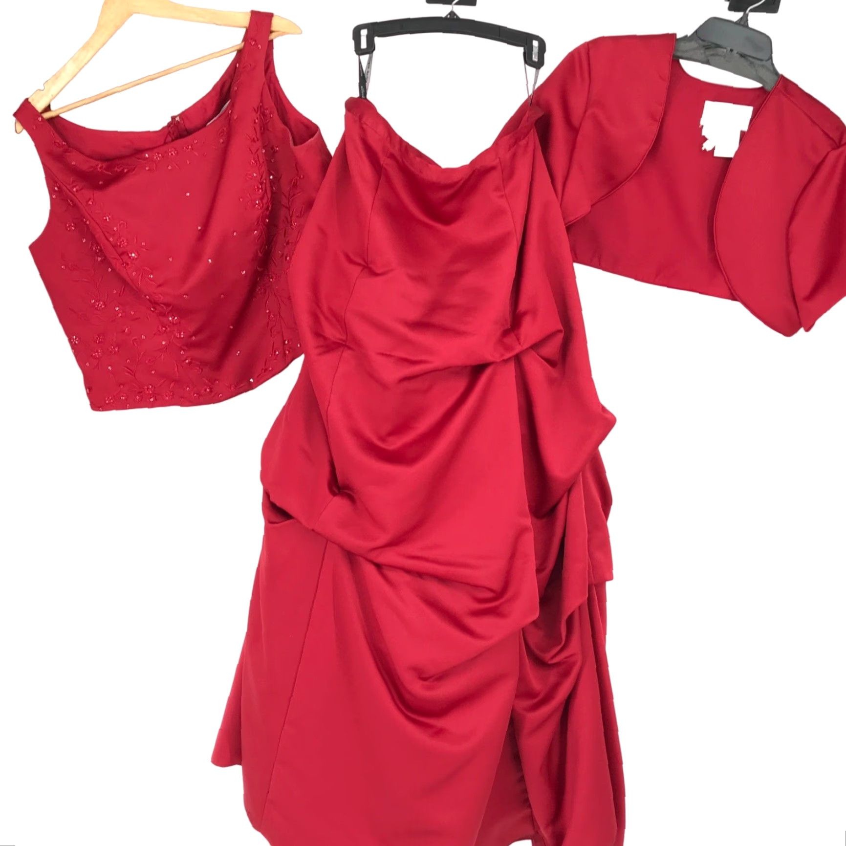 alfred angelo red bridesmaid dress Alfred Angelo 7278s – Nearly Newlywed main image 1