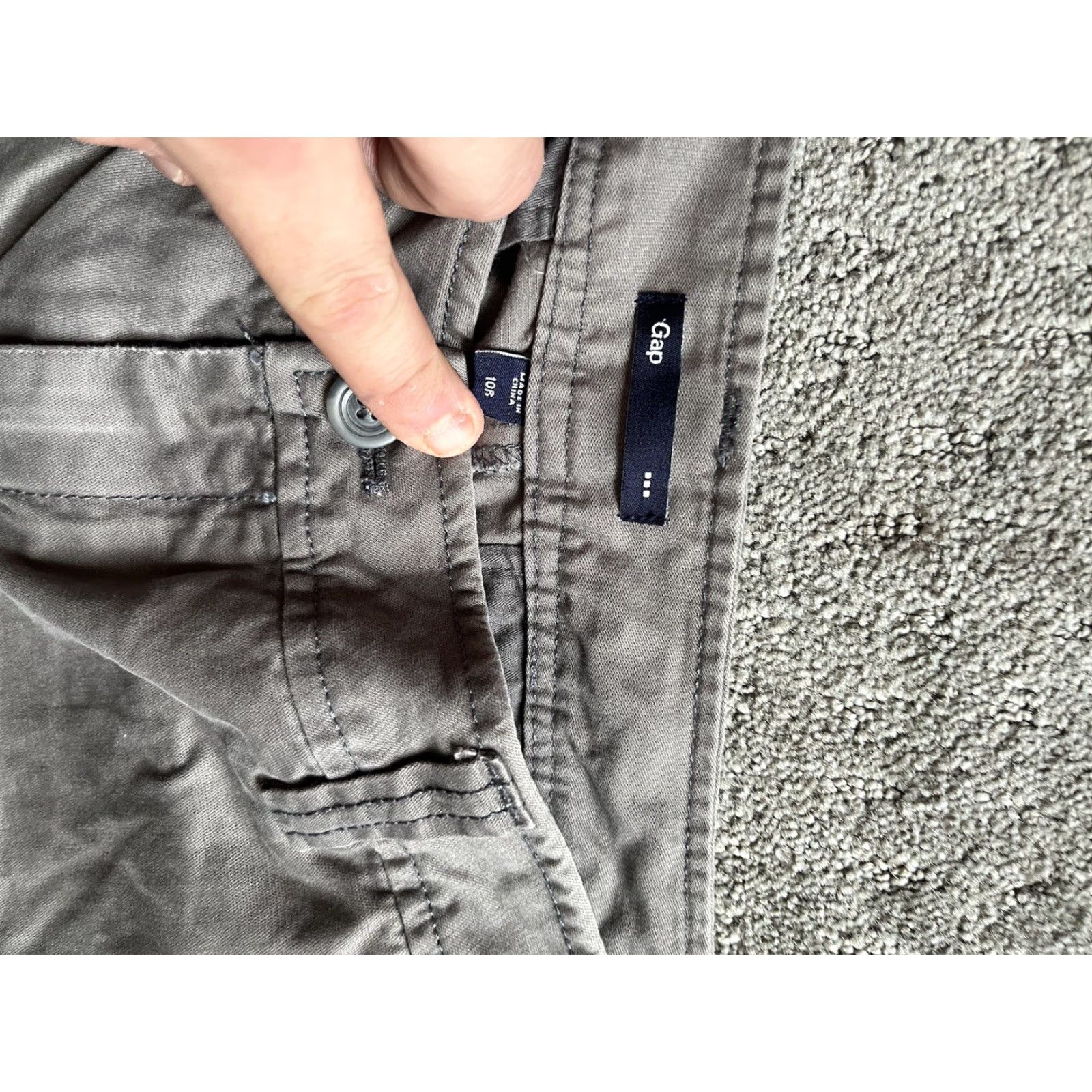 Gap Gap Women’s Cotton Pants Size 10A Stretch Gray 31" Waist 30" Inseam Size 32" / US 10 / IT 46 - 5 Thumbnail