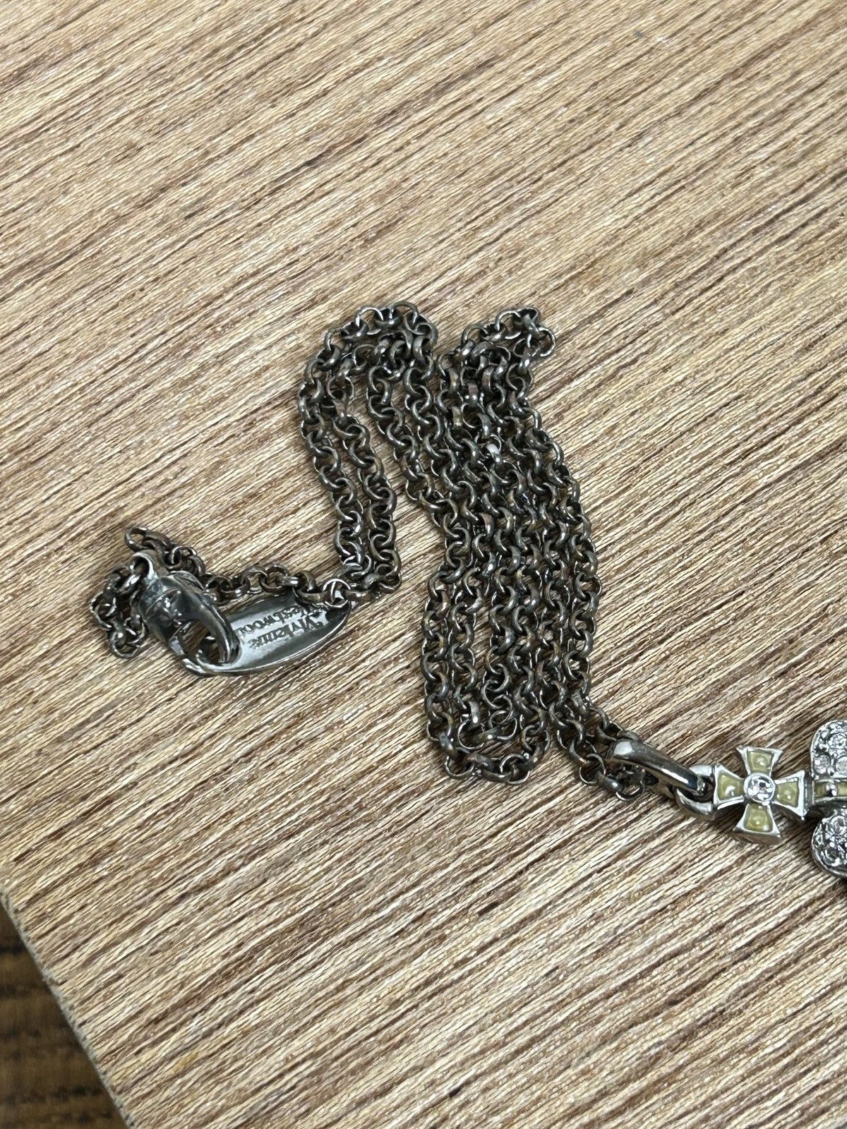 Vivienne Westwood Vintage Vivienne Westwood Reverse Heart Diamante Necklace Size ONE SIZE - 5 Thumbnail
