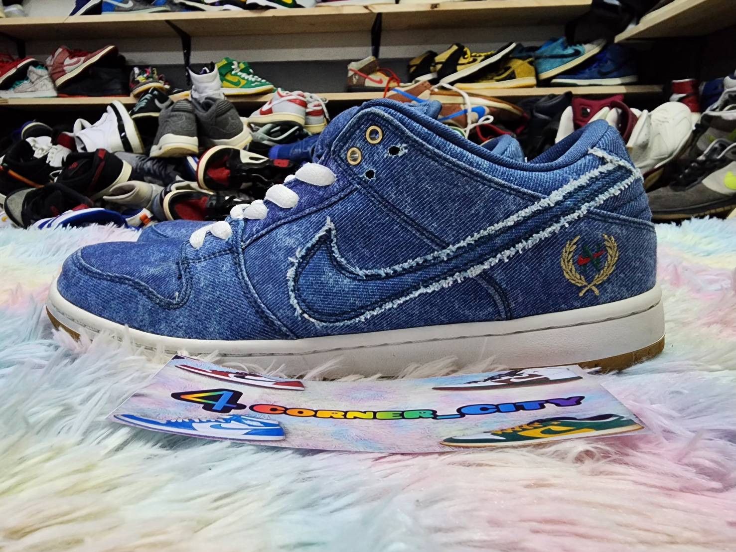 image of Nike Sb Dunk Low Trd Rivals Pack Shoes in Denim, Men's (Size 10)
