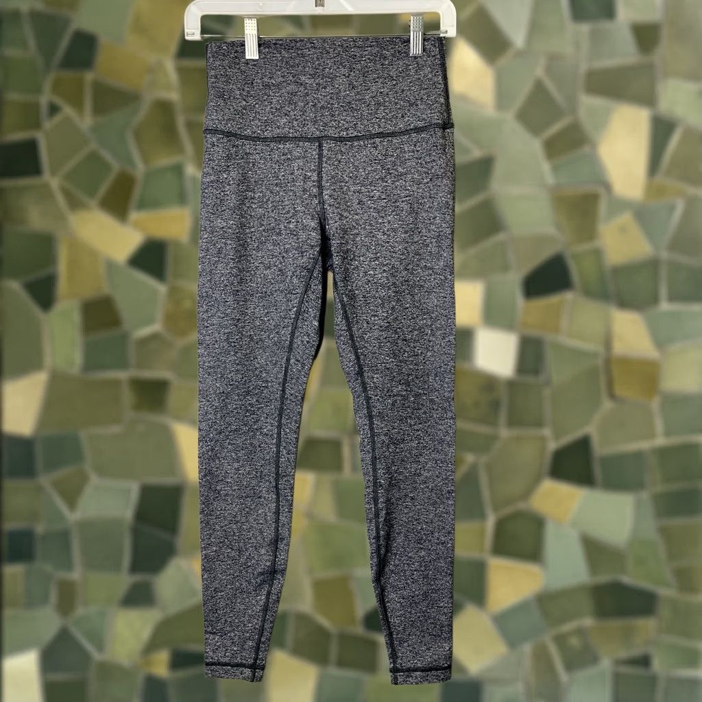 Lululemon Lululemon Wunder Under Leggings 8 Gray Heather High-Rise Athletic Slim Skinny Women Regular Size 30" / US 8 / IT 44 - 1 Thumbnail