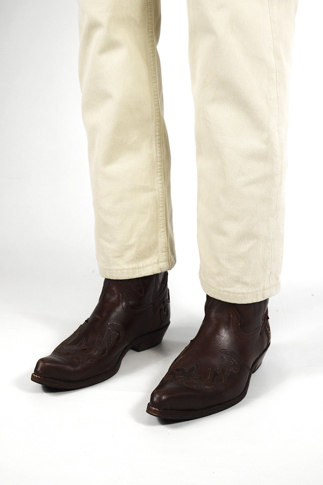 Genuine Leather Vintage Cowboy Valverde Del Camino Leather Boots 90s Y2K Size US 10 / EU 43 - 3 Thumbnail