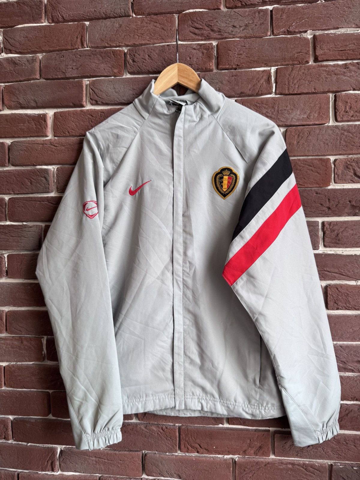 Nike Vintage 00s Belgium URBSFA KBVB Men jacket soccer football Size US S / EU 44-46 / 1 - 1 Thumbnail