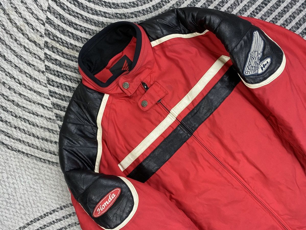 Honda Vintage Honda Red And Black Leater Motorcycle Riding Jacket Size US L / EU 52-54 / 3 - 5 Thumbnail