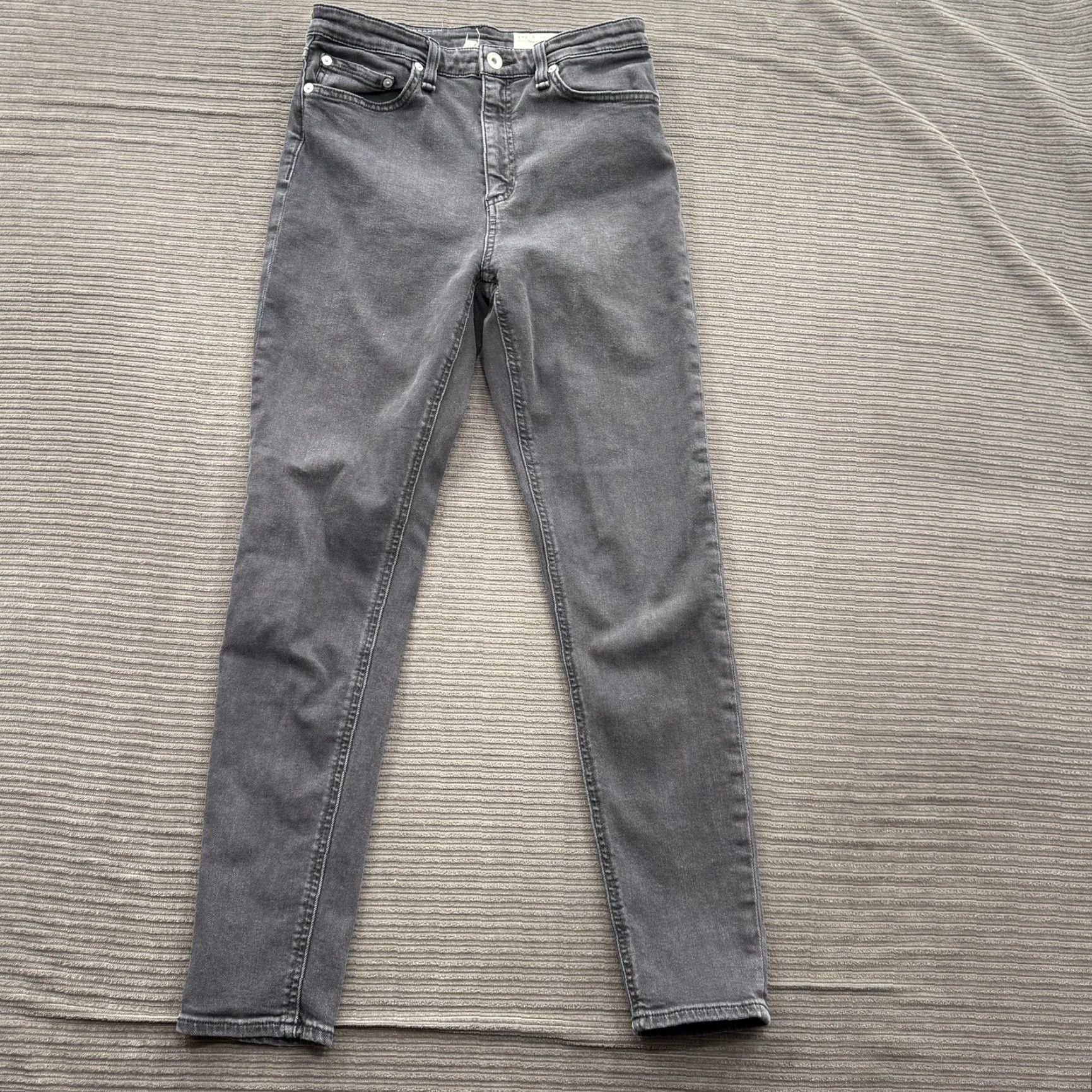 Rag & Bone rag & bone Jeans Womens 27 Gray Nina High Rise Ankle Skinny WYTHE Stretch Denim Size 27" / US 4 / IT 40 - 2 Thumbnail