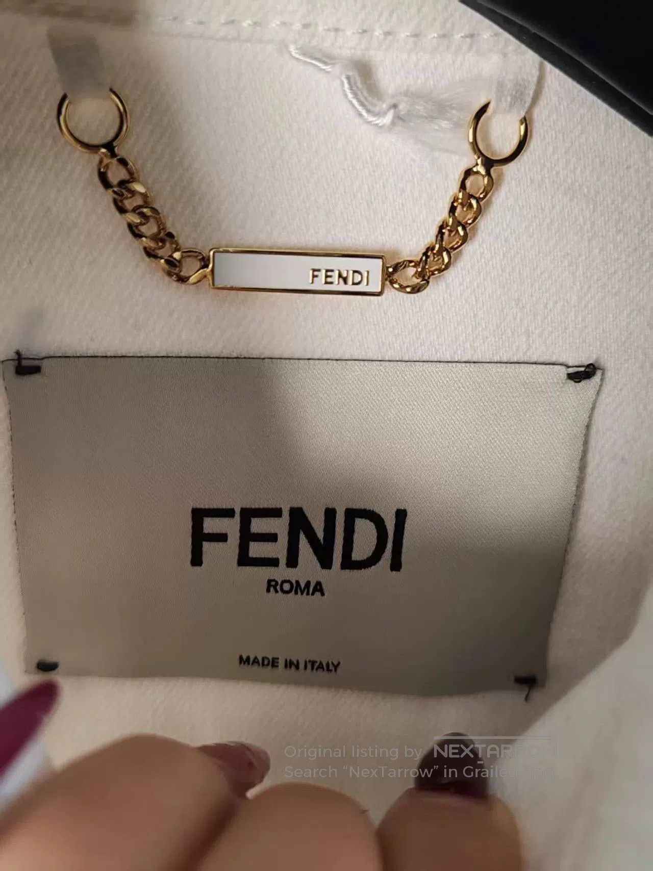Fendi fendi embossed logo denim jacket. Size US M / EU 48-50 / 2 - 3 Thumbnail