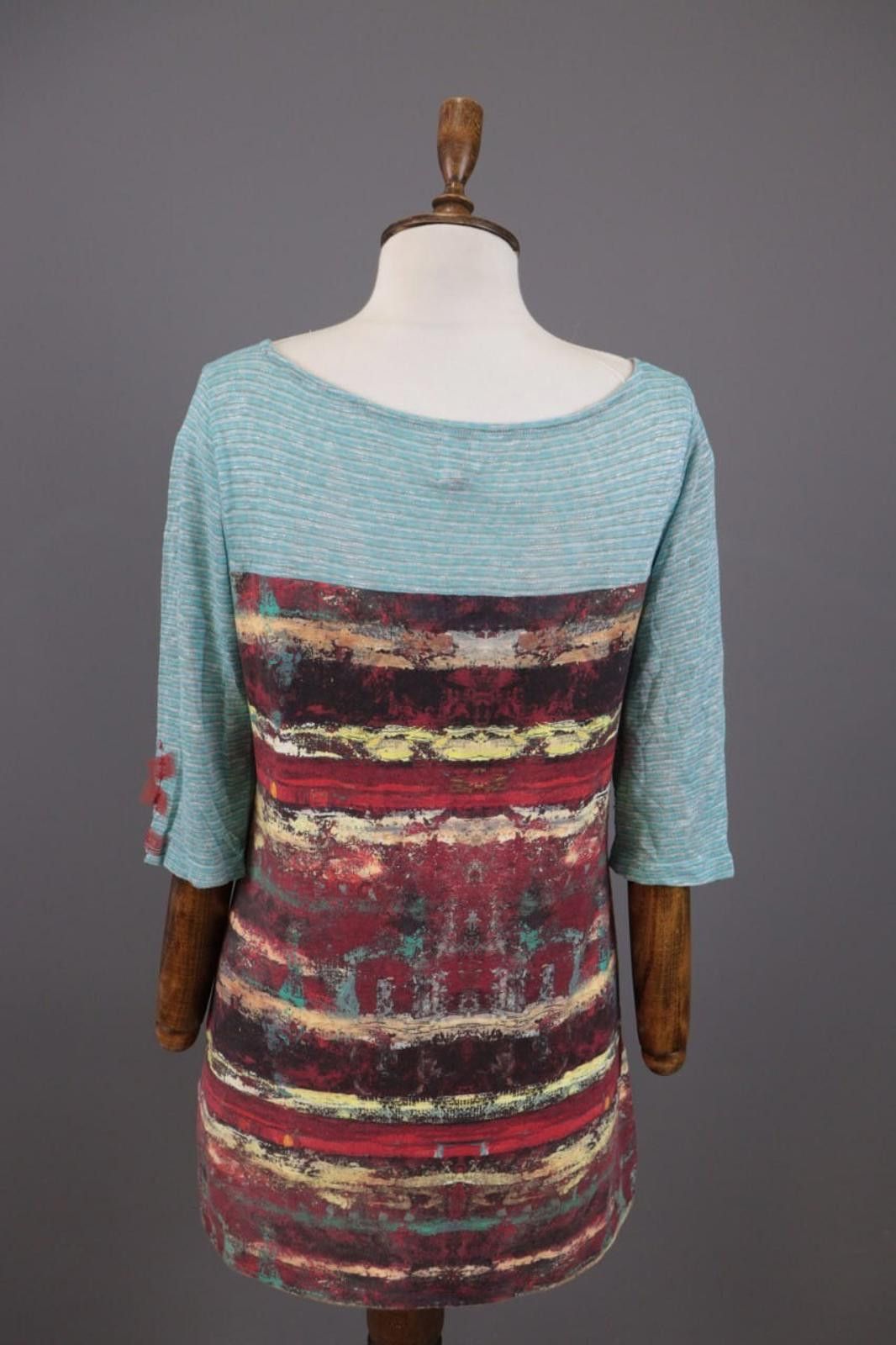 Designer Aventures des Toiles Multicolor Printed A-Line Dress 42 Size M / US 6-8 / IT 42-44 - 8 Thumbnail