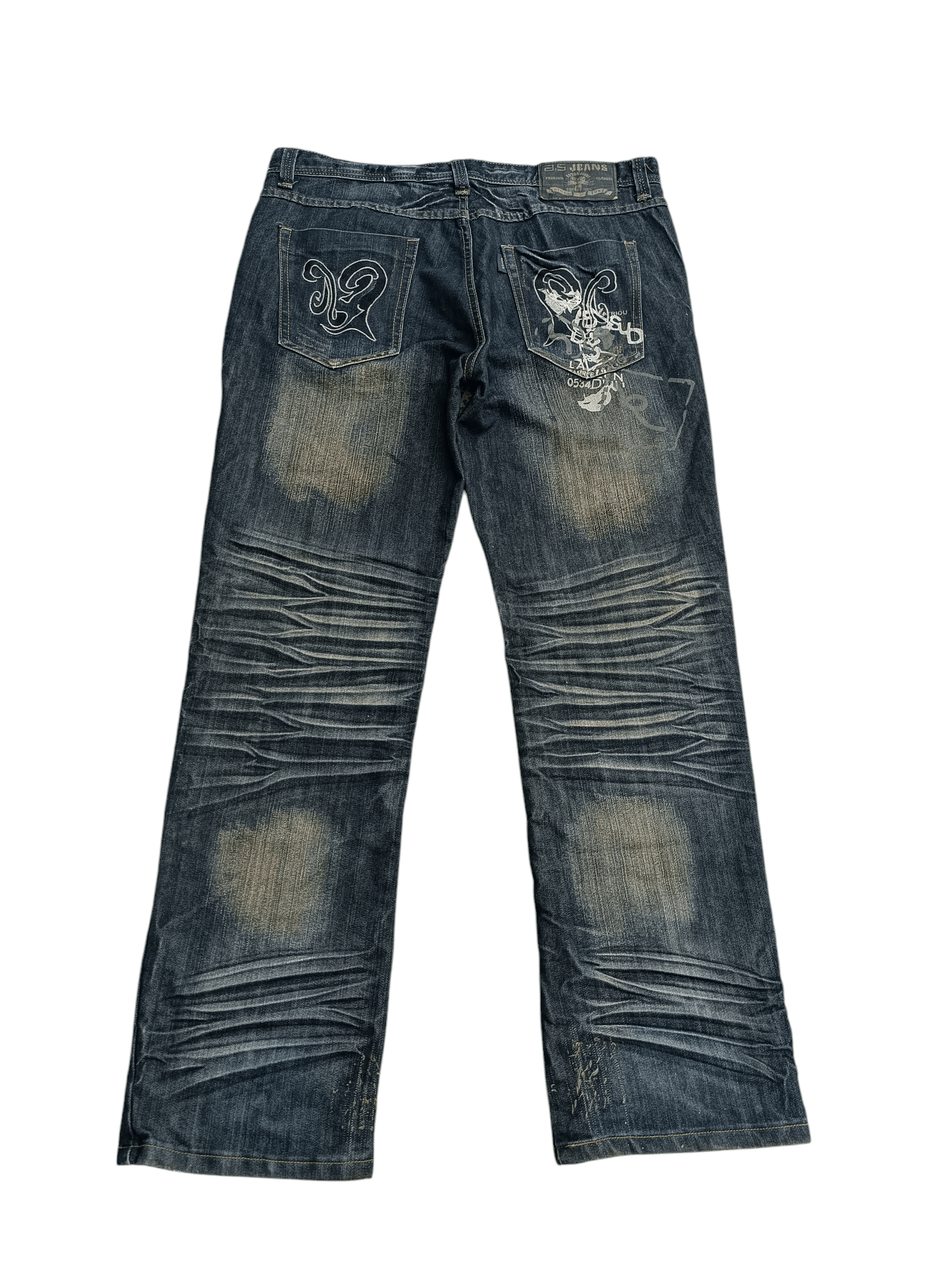 Japanese Brand RARE 🔥 A.S Aston Jeans Whiskers Print & Embroidery Denim Size US 36 / EU 52 - 11 Thumbnail
