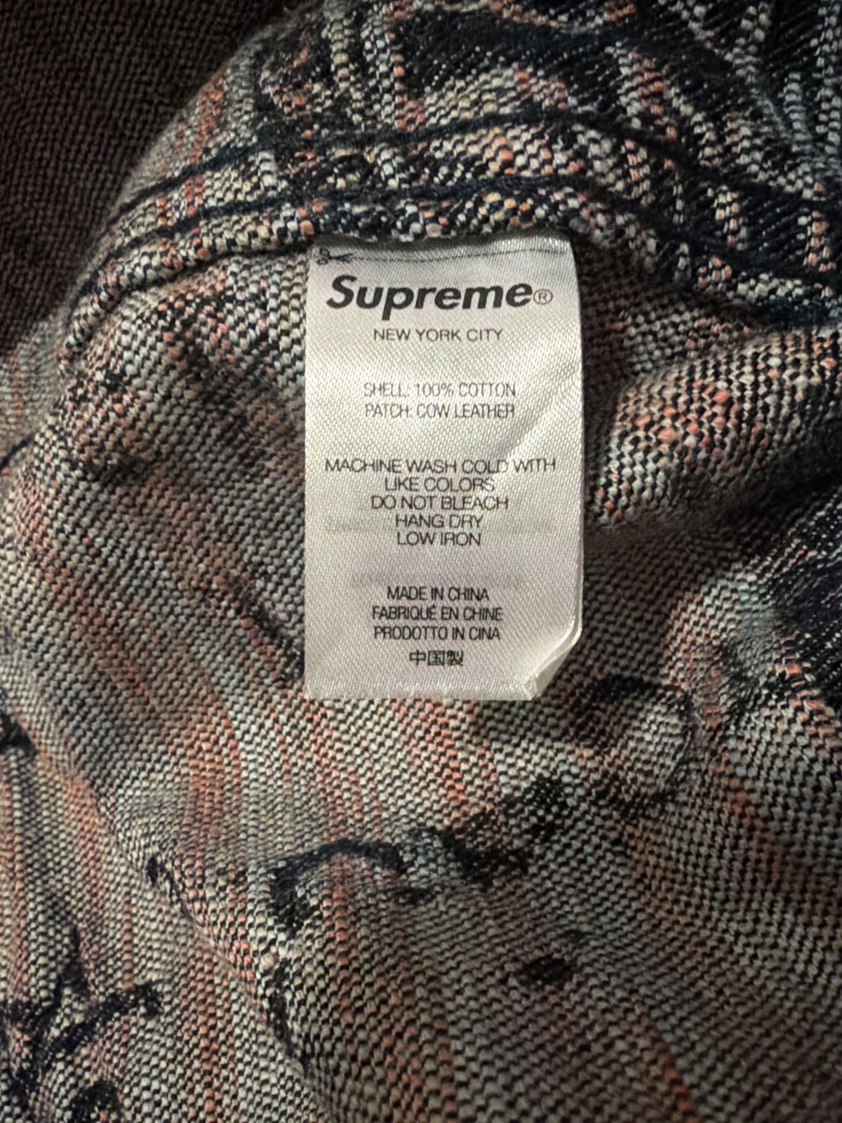 Supreme Supreme Archive Denim Jacquard Trucker Jacket Size US L / EU 52-54 / 3 - 5 Thumbnail