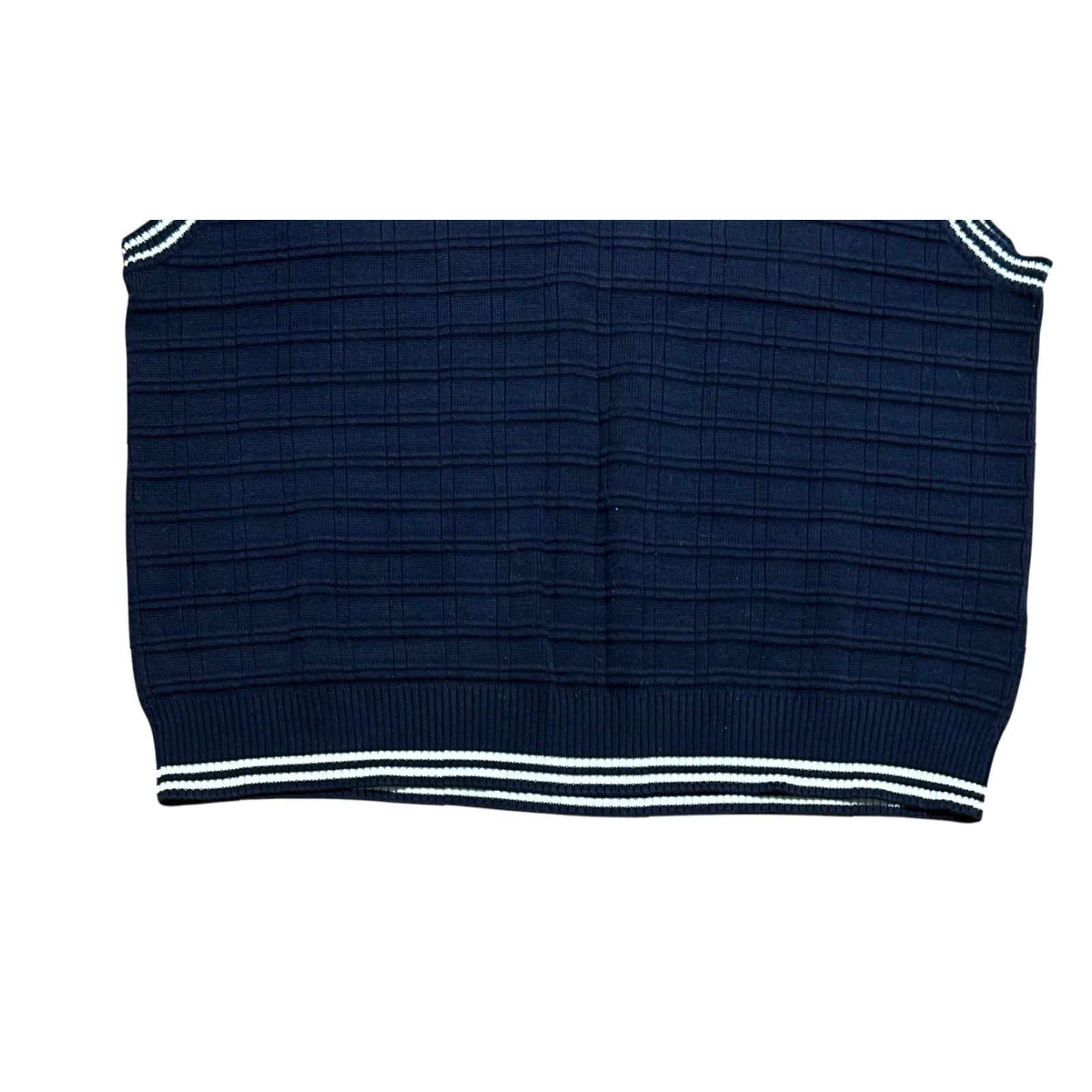 Tommy Hilfiger Tommy Hilfiger Vintage Y2K Navy Blue Sleeveless Sweater Vest Men XL Preppy Size US XL / EU 56 / 4 - 4 Thumbnail