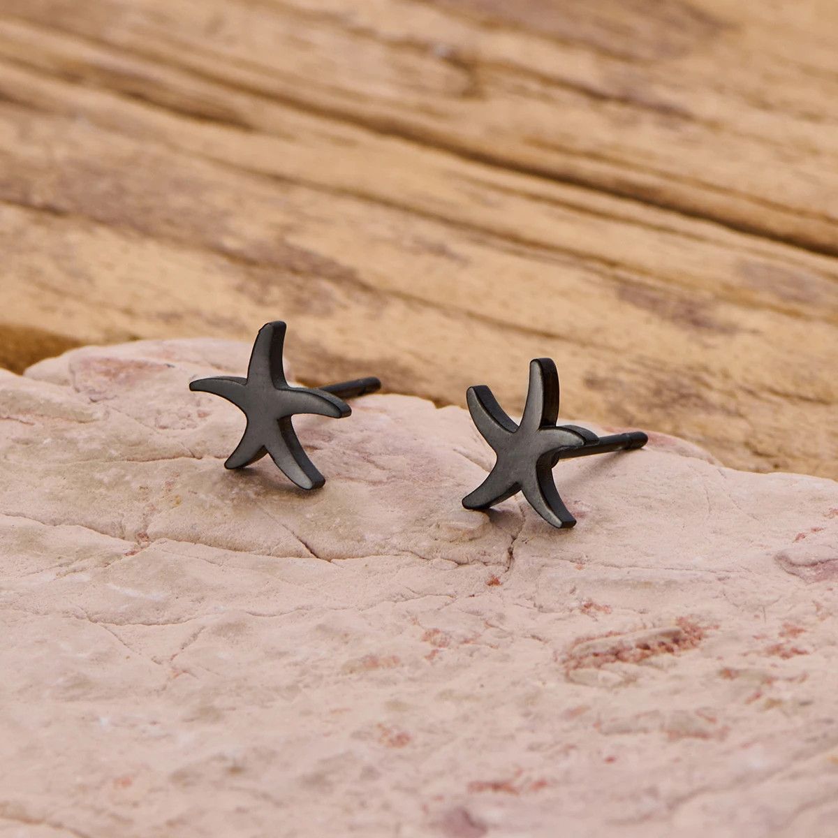 Jewelry Mini Starfish Stud Earrings Charm Earring Gift Size ONE SIZE - 1 Preview